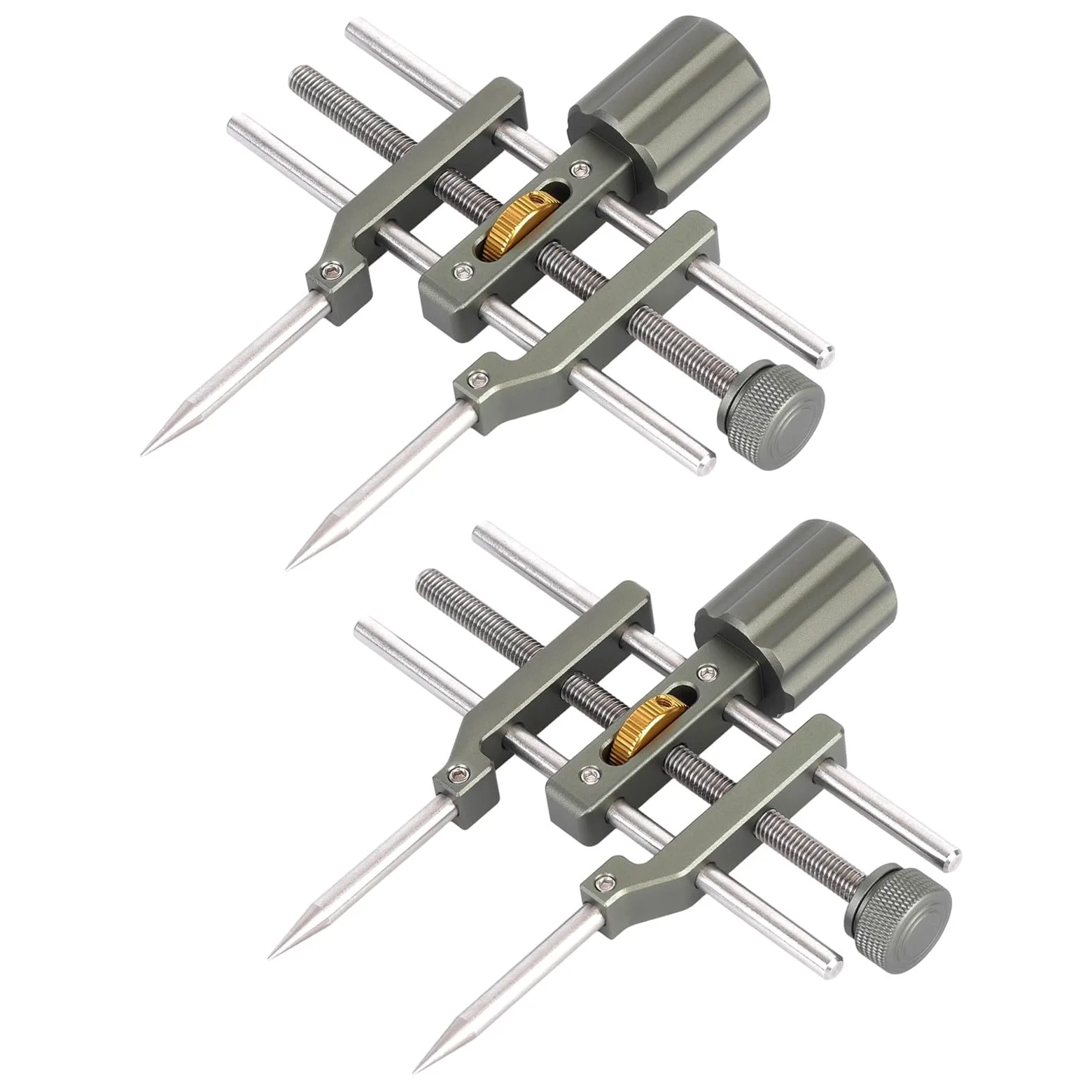 Oniissy Llave inglesa de lente ajustable, herramienta de reparación de lentes de precisión con perillas de ajuste duales, mango antideslizante para cámara/prismáticos, extracción de anillos ópticos (2
