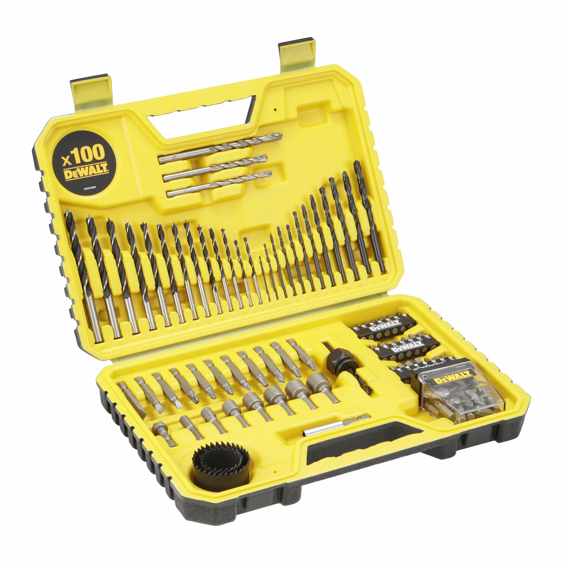 DEWALT - Juego de taladro mixto (100 piezas), DT71563-QZ
