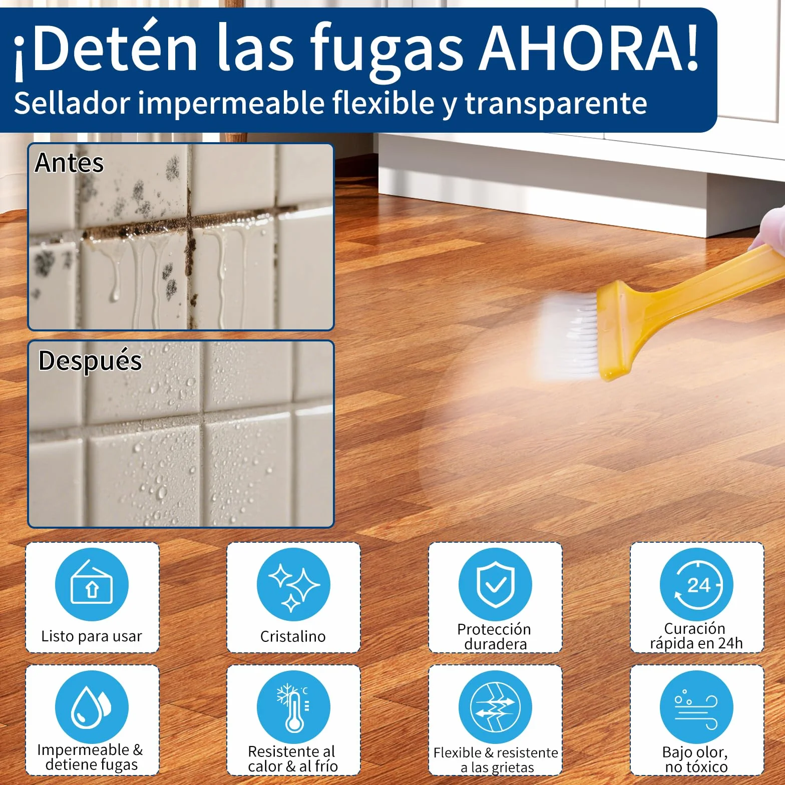 Líquido Impermeabilizante Transparente 1KG, Revestimiento Sellador Invisible para Interior y Exterior, Pintura Impermeable Transparente de Larga Duración