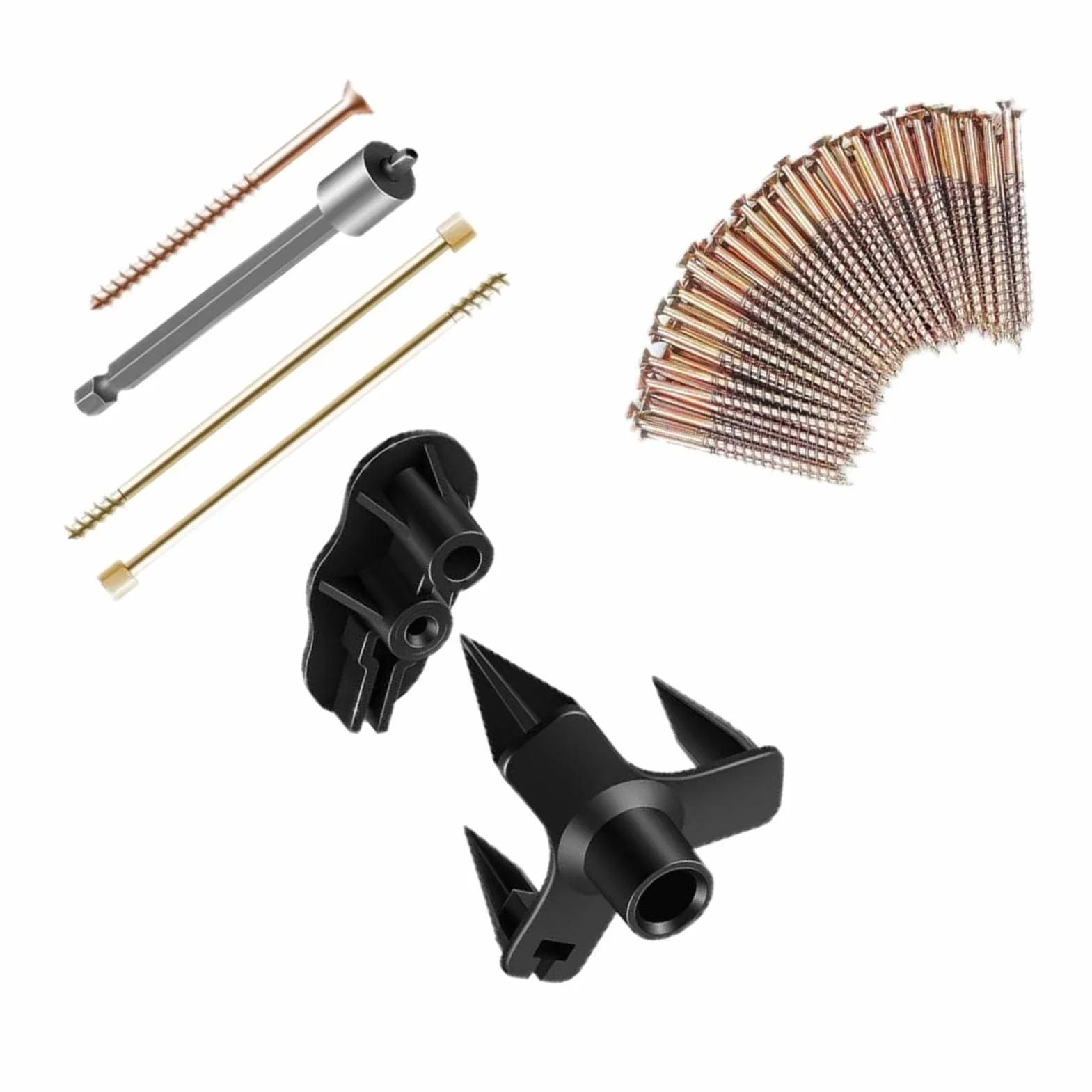 Squeak No More Kit Kit eficiente de reparación de pisos para eliminar ruidos molestos en alfombras o pisos de madera 50 tornillos incluidos