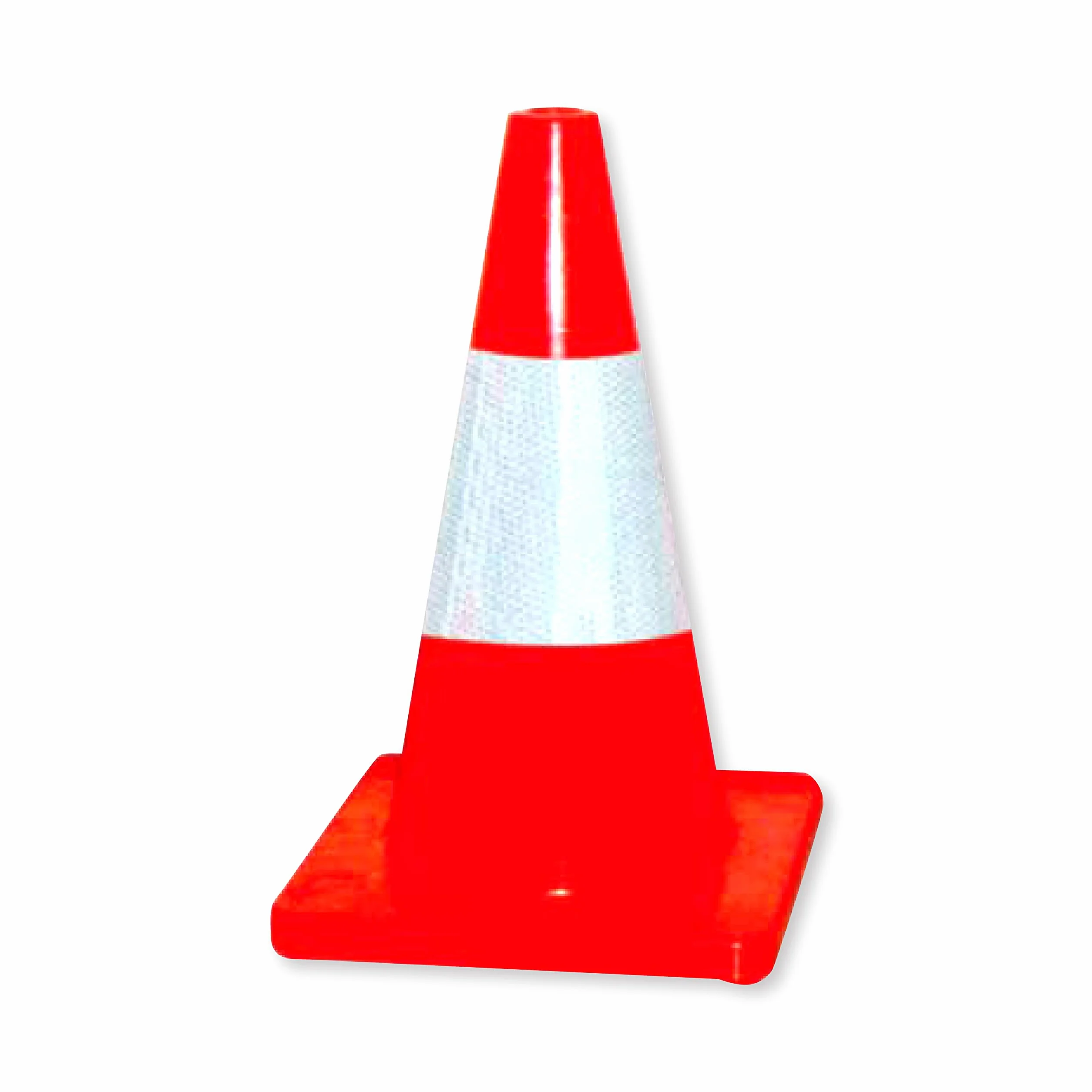 PARKING FACIL | Cono de Señalización de PVC Flexible | Elementos de Balizamiento | Cono de Tráfico | Elementos de Seguridad Vial | Tamaño: 45 cm | 1 Unidad