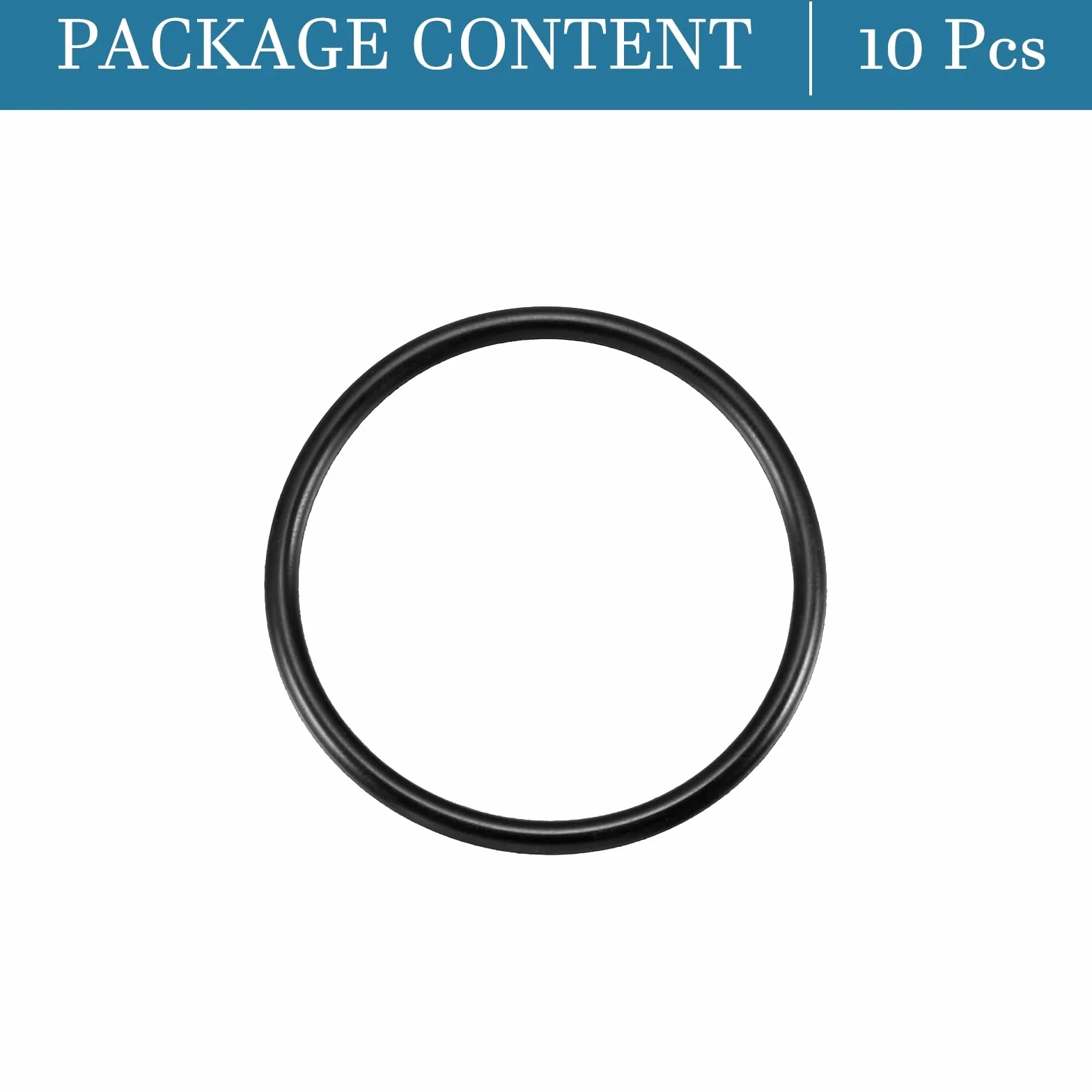 QUARKZMAN 50mm x 44mm x 3mm Nitrilo Goma Juntas Tóricas x 10uds Redondo Junta Arandela para Grifo Plomería Reparación Sellado Conexión [Negro]