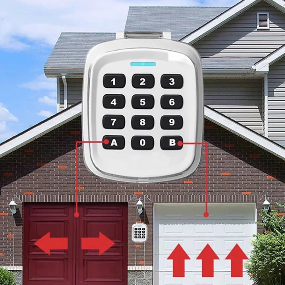 Multifrecuencia 280-868MHz 280-868MHz Puerta Llave de Puerta de Garaje Teclado Inalámbrico Código Control Remoto Abridor de Puerta ()