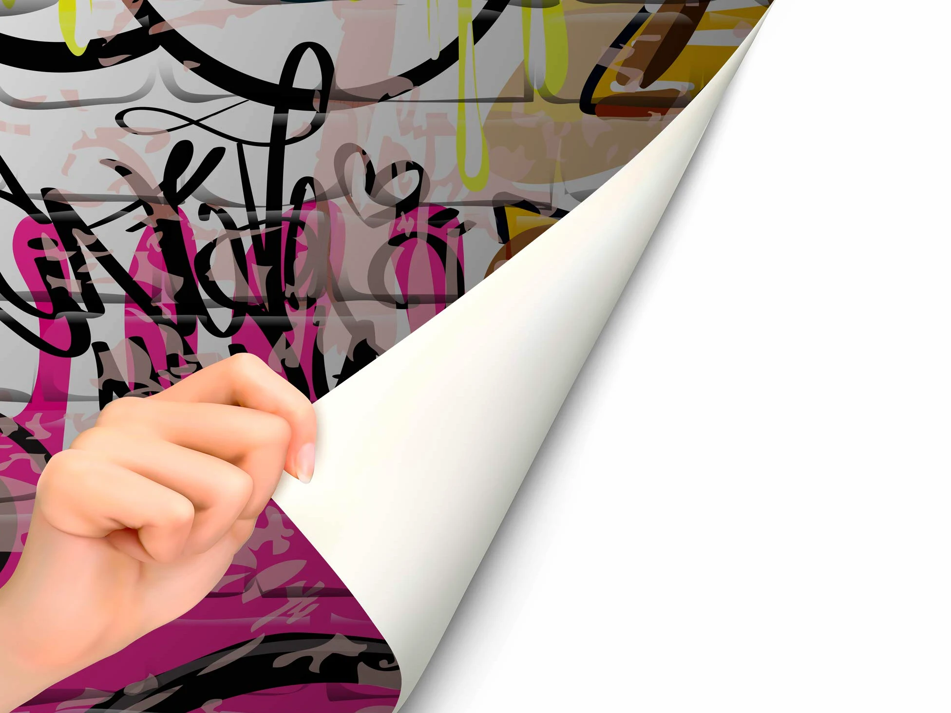Oedim Fotomural Vinilo Para Pared Graffiti | Mural | Fotomural Vinilo Decorativo |150 x 100 cm | Decoración comedores, salones, habitaciones