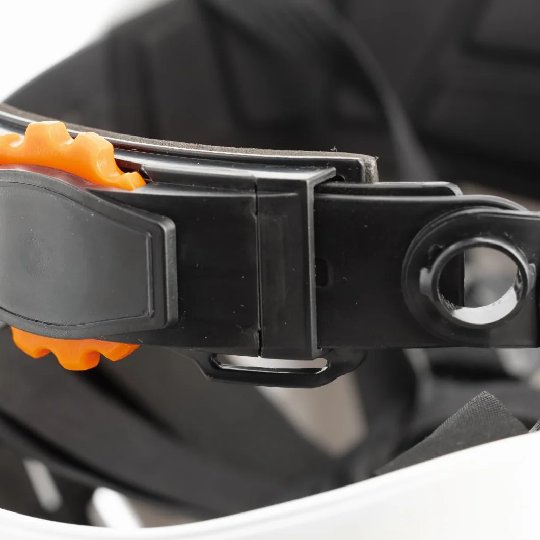 HÖGERT TECHNIK Casco de Seguridad Diemel Blanco de Trabajo ABS EN 397 Ajustable con Sistema de trinquete, ventilación, Correa para la Barbilla, Casco de Seguridad