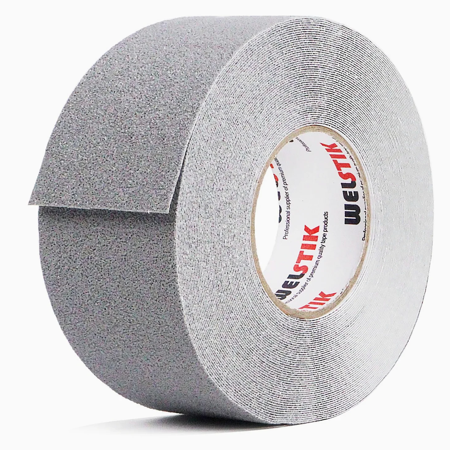 WELSTIK Cinta adhesiva antideslizante, 50 mm x 20 m, para escalones, cinta adhesiva antideslizante, alta tracción para interiores y exteriores, resistente al agua, Gris