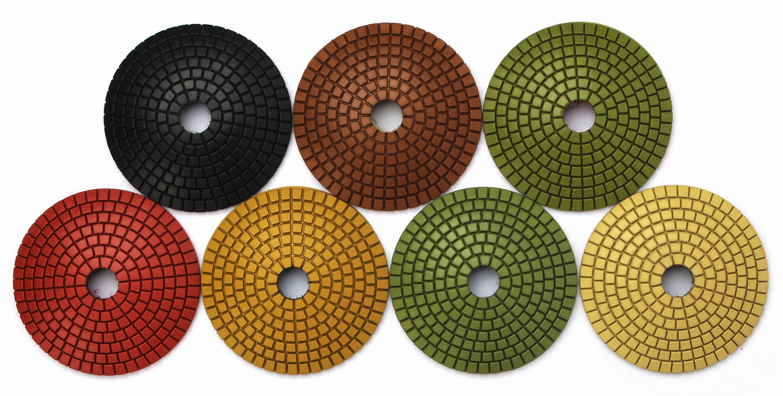 z-lion 4 Inch Convexo – Almohadilla para pulido de diamante con 5/8 "-11 hilo Backer Pad Disc convexa para mármol granito