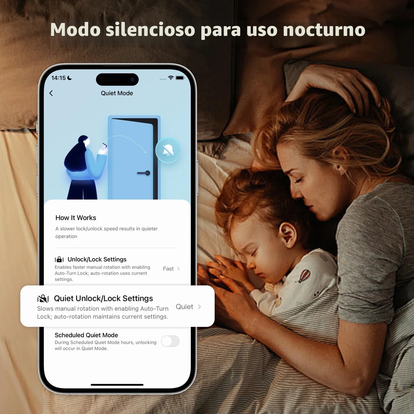 Aqara Cerradura Inteligente U200 Lite, Matter over Thread, Bloqueo Automático, Acceso Remoto, Batería Recargable, Apple Home, Alexa, Blanco