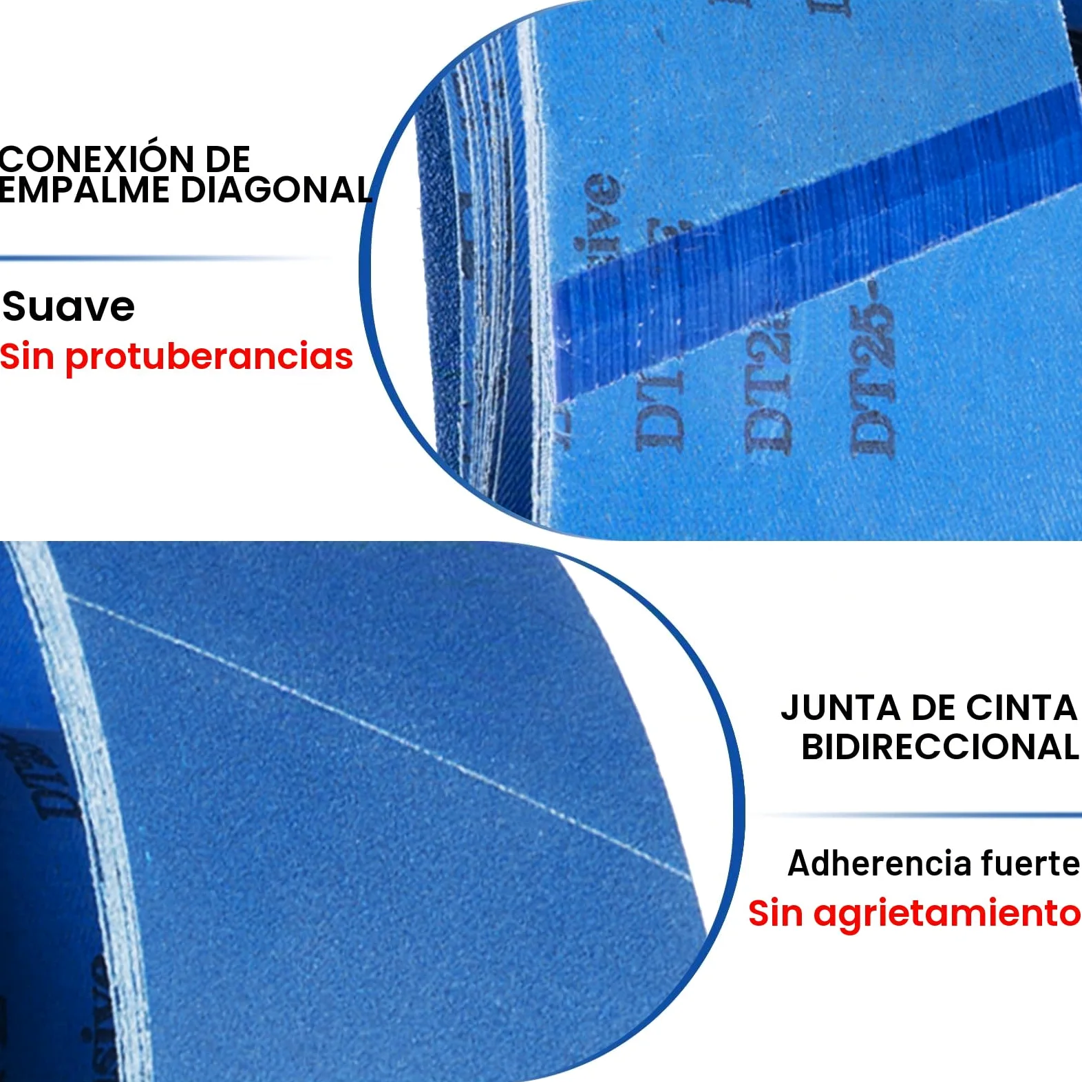 Bandas de Lija 100 x 915 mm 10 Piezas grano 40/60/80/120/240 | Bandas Abrasivas de Corindón de Circonio para Lijadora de Banda para Metal, Madera