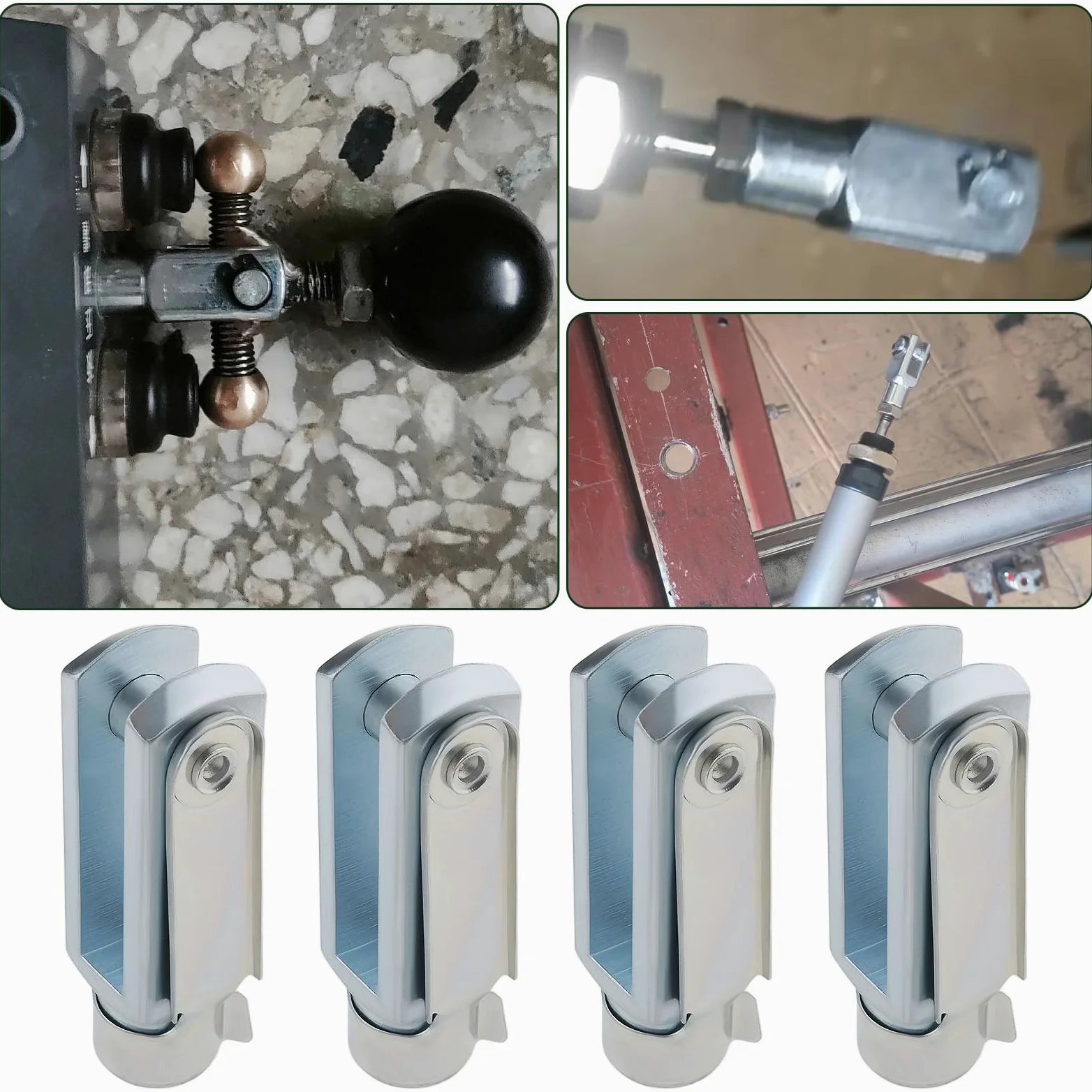 4 Piezas M10 Horquilla Larga con Pasador de Resorte Rosca Derecha Varilla de Cilindro de Aire Extremo de Horquilla Rosca Hembra Conector en Y 72 Mm de Longitud