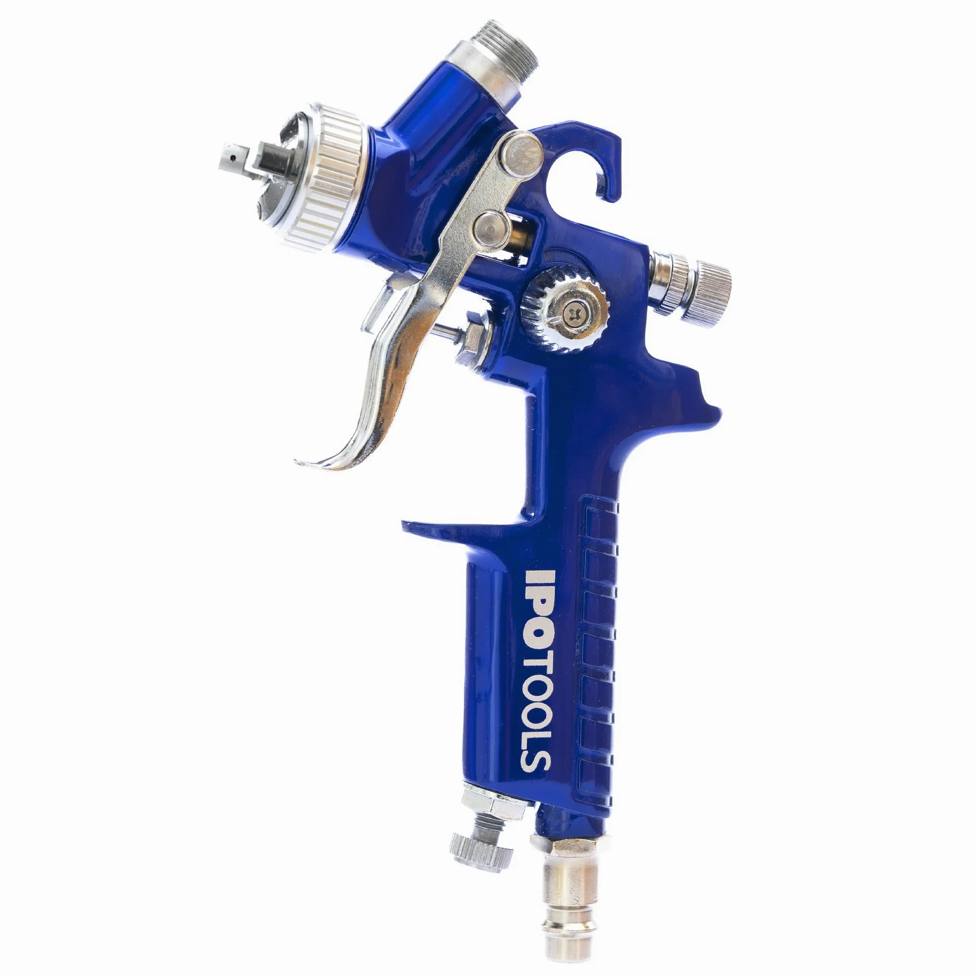 Pistola aerografica HVLP con Boquilla Inoxidable de 0,8 mm, y 2 Juegos de boquillas de 0,5 mm y 1,0 mm