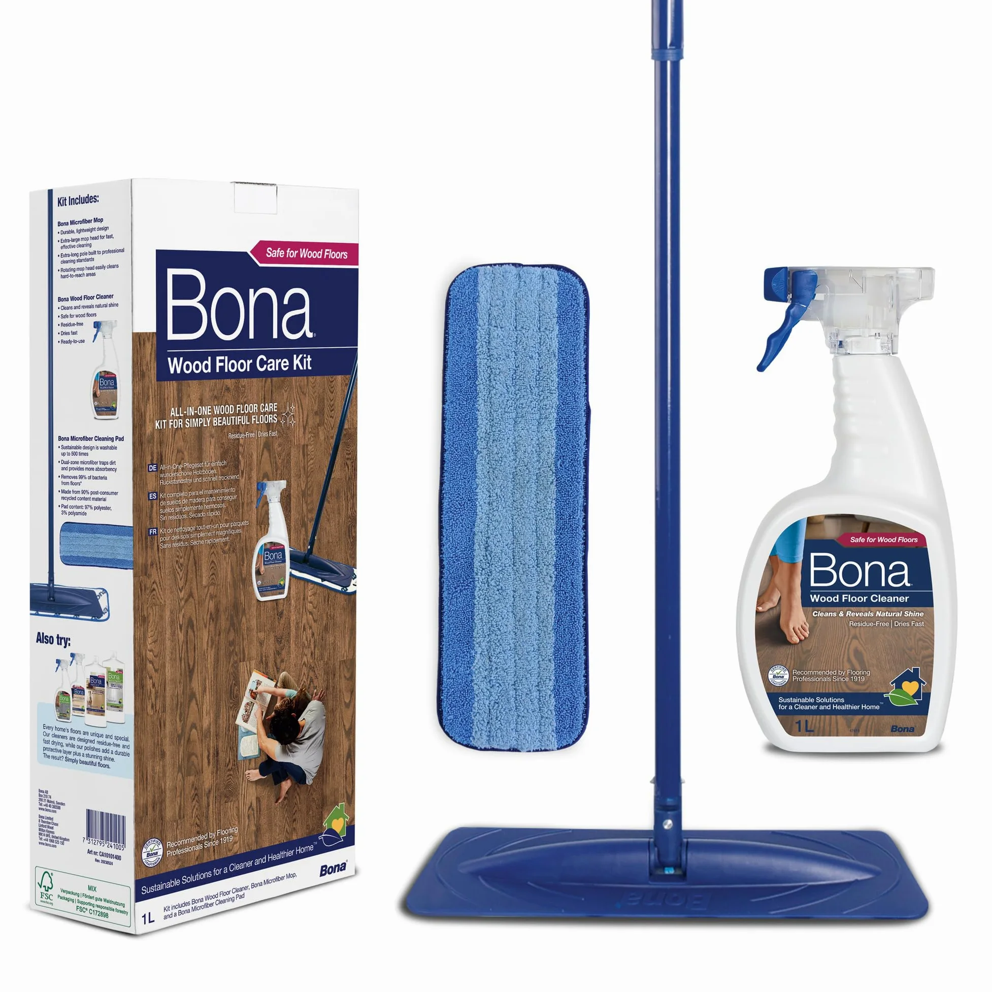 Bona Kit de Limpieza para Suelos de madera