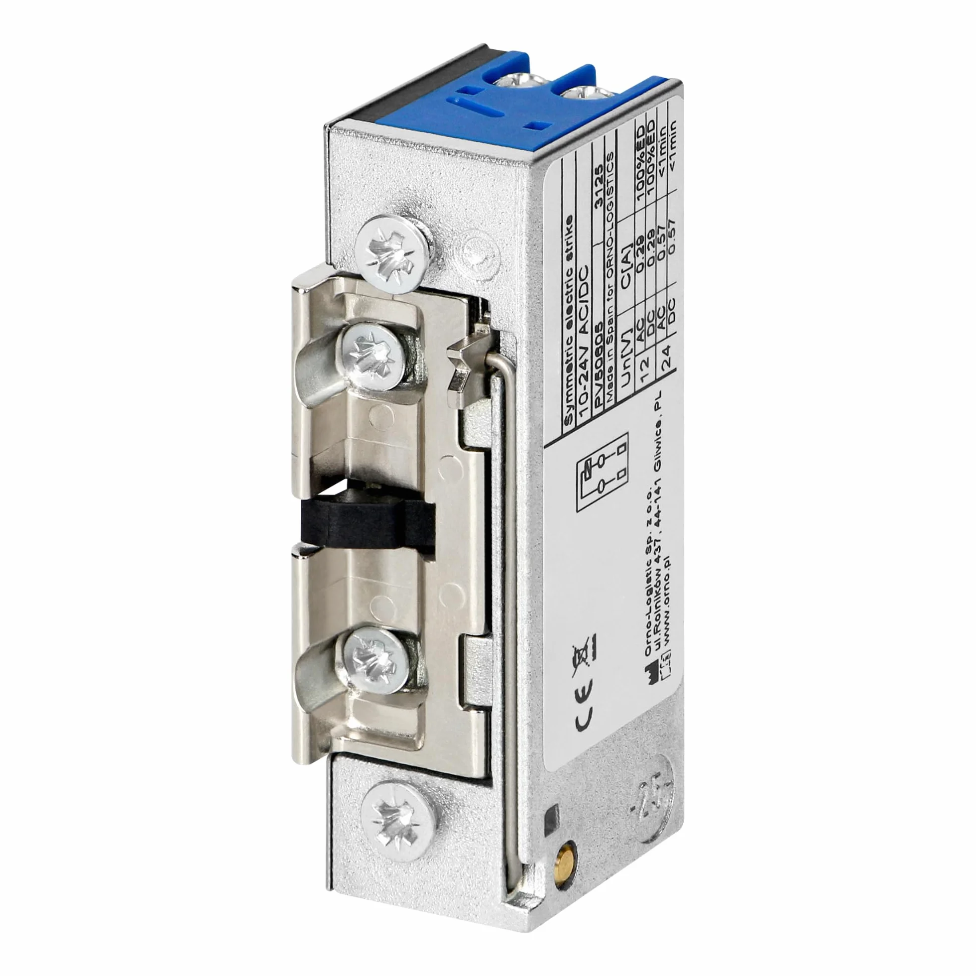Cerradura Electrica Simétrica Para Puerta - Abrepuertas Electrico Con Ajuste Del Pestillo Baja Corriente 280 mA Para 12 V CC