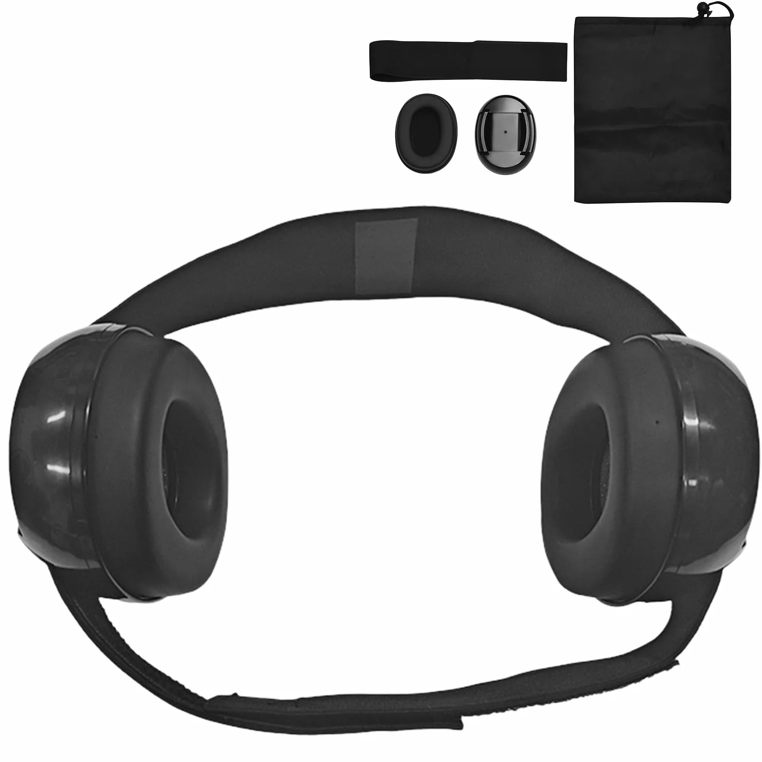 cascos antiruido adultos, cascos cancelación de ruido, mejoran el sueño, cascos insonorizacion para estudiar, orejeras elásticas ajustables, ideales para viajes, Negro