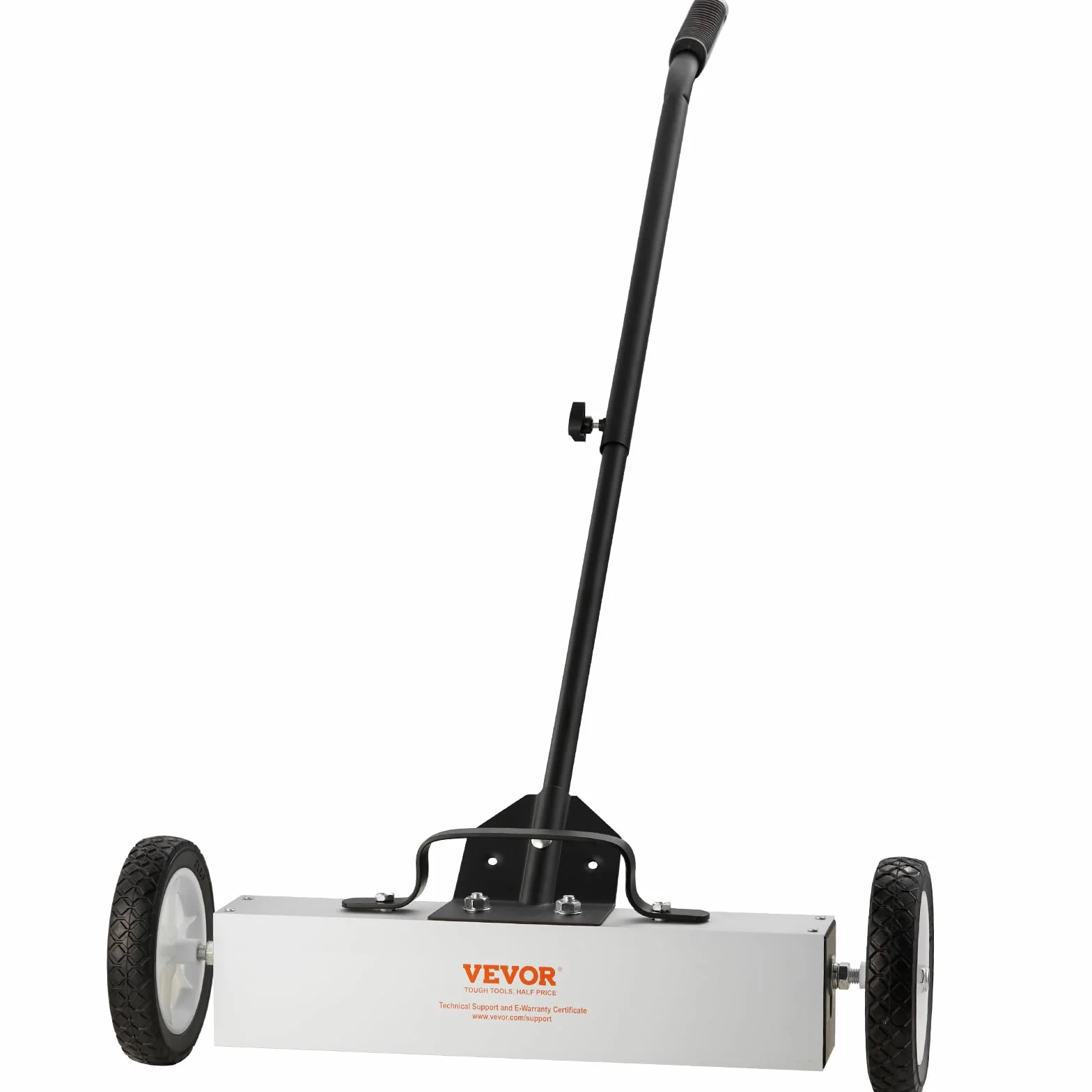 VEVOR Barredora Magnética Rodante 20,4 kg Escoba Magnética con Mango Telescópico 77-113 cm Barredora Magnética de Empuje 745 mm con Ruedas Imán con Mango Telescópico Limpieza Fácil de Taller Garaje