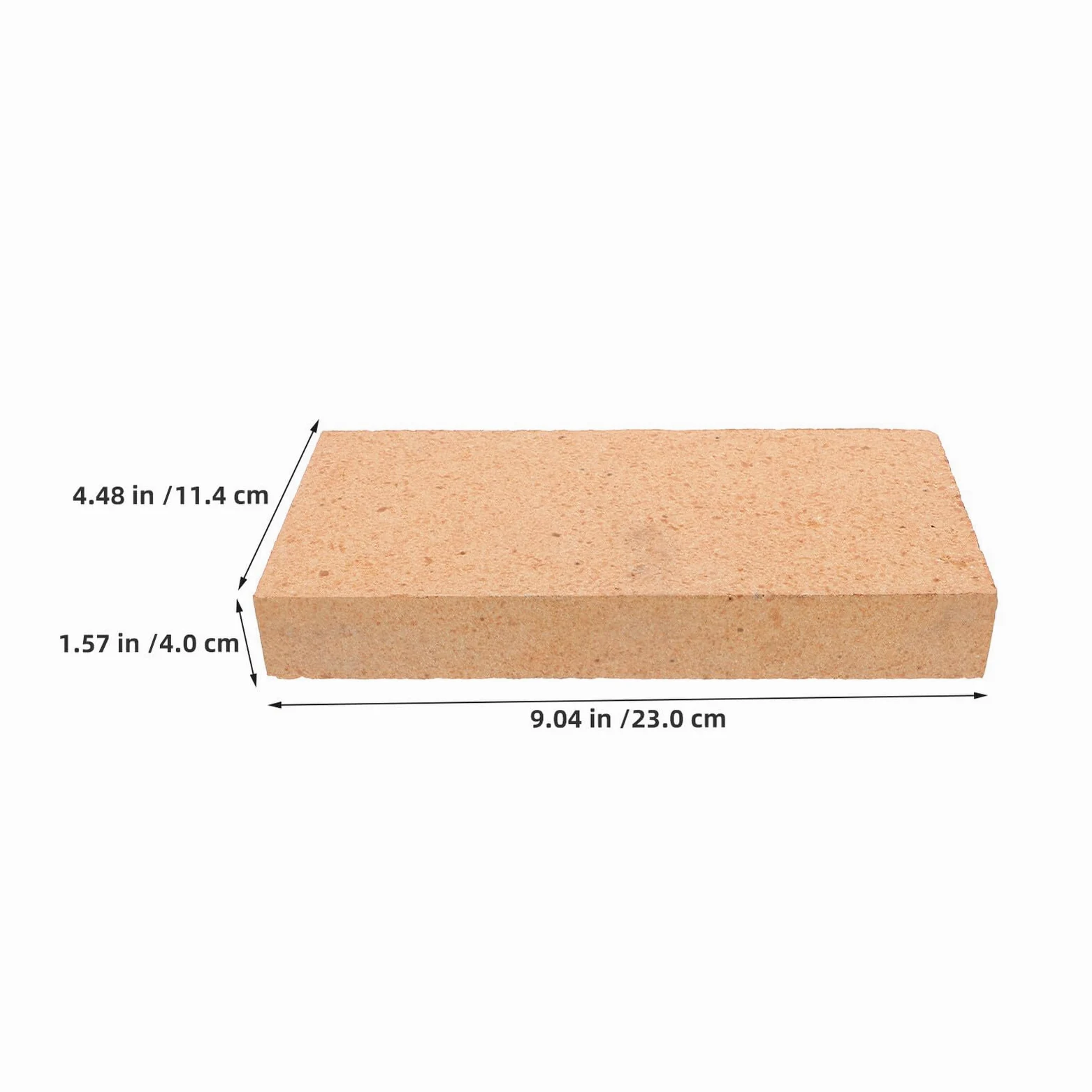 SUPVOX Ladrillo Refractario Aislante 230X114X40 MM para Horno de Leña y Fogata Ladrillo para Estufa de Bricolaje Resistente a Alta Temperatura Bloque de Arcilla para Barbacoa y