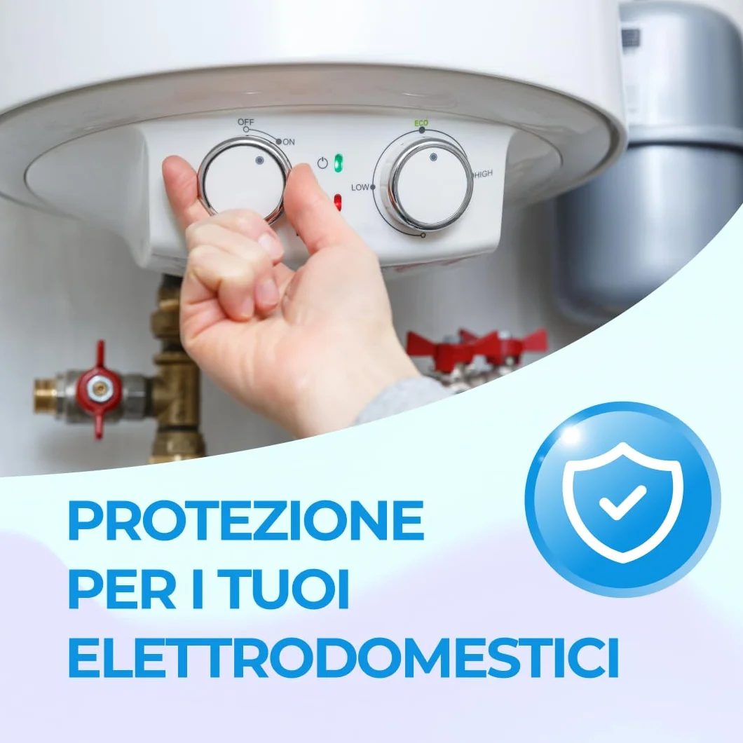 WK - Dosificador giratorio de polifosfato para caldera, útil para filtración de agua, con 4 cartuchos incluidos, actúa como antical y anticorrosión para todos los sistemas