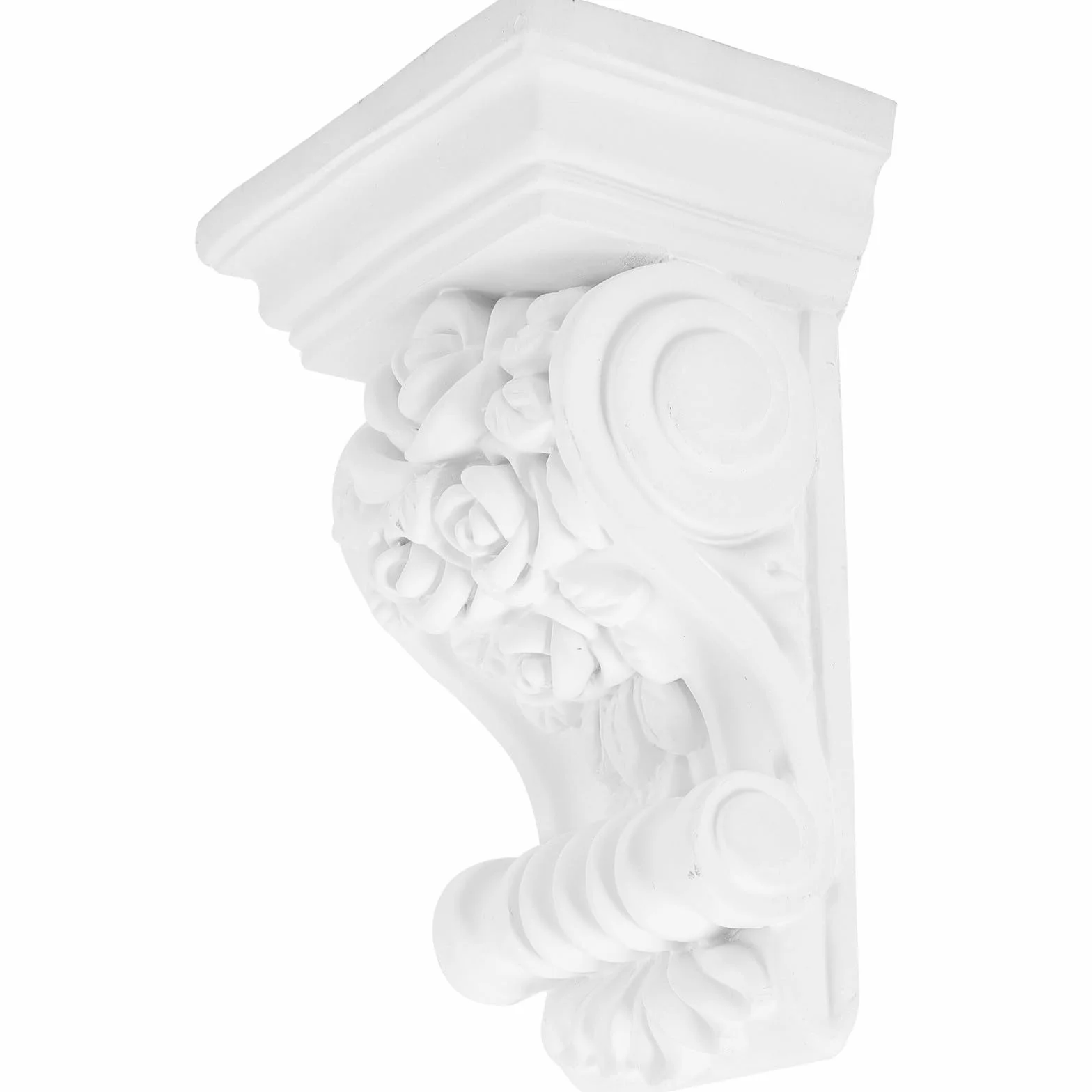 Ménsulas de Poliuretano Decorativas Europeas para Pared Diseño Tallado Estilo Europeo 10 CM de Ancho Ideales para Esquinas y Decoración Interior o Exterior