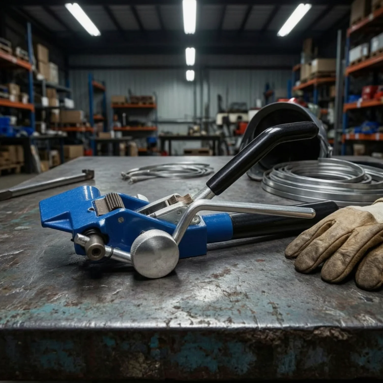 Abrazadera de Fijación Manual Herramienta Tensionadora Tensador Alicate para Cinta de Abrazadera con Diseño Compacto Fácil de Maniobrar Adecuada para