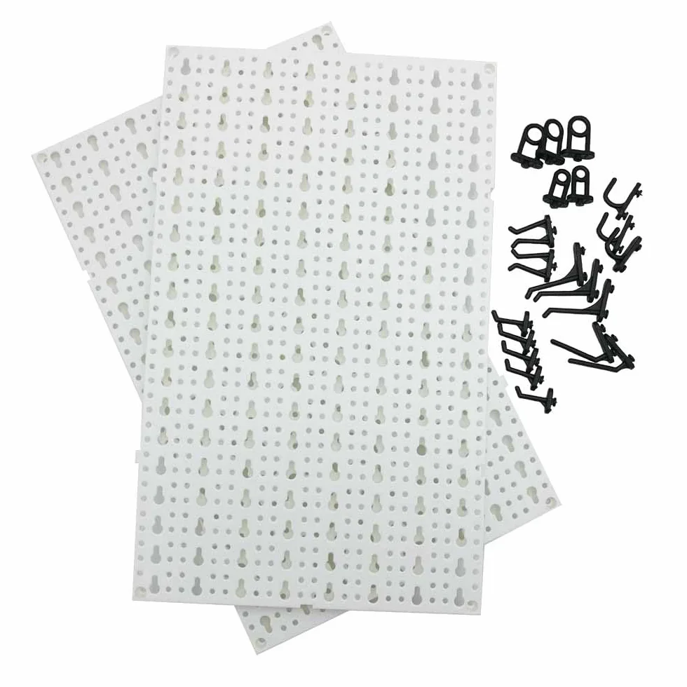 Paneles de pared de almacenamiento para herramientas 30 x 50 + ganchos
