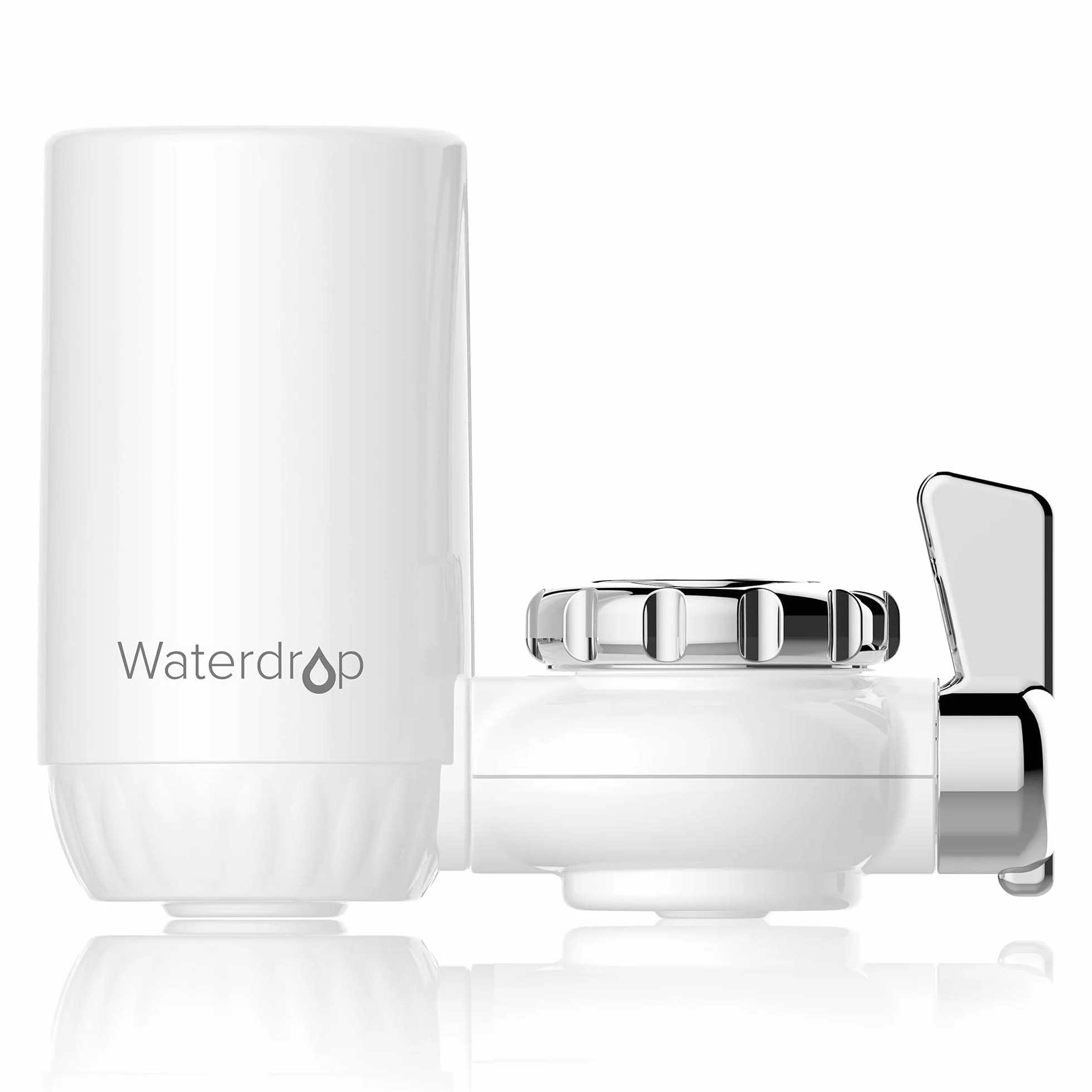 Waterdrop WD-FC-04 NSF Certificada Filtro de Agua Para Grifo con Material Ultra Adsortivo, Elimina Cloro, Plomo, Harina y Más, Compatible con Grifos Estándar (1 Filtro Incluido)