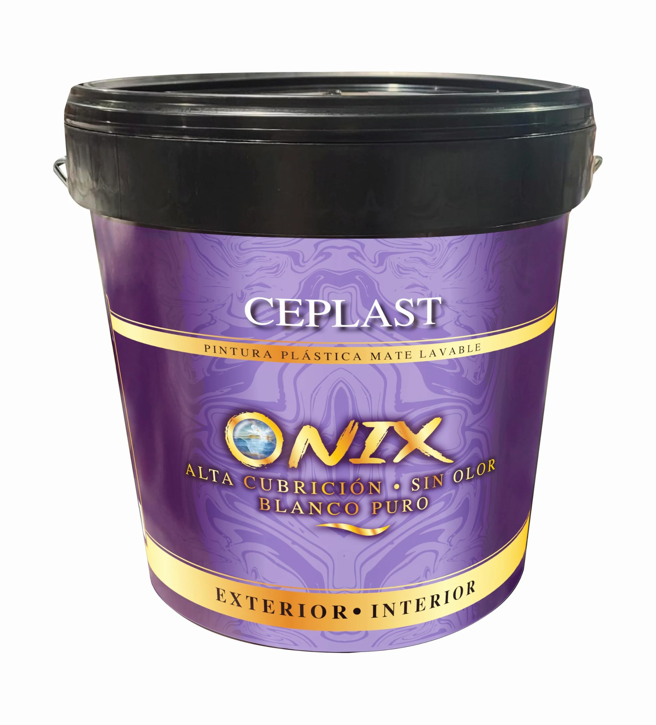 Pintura Blanca ONIX Interior Mate Alta Cobertura | Pintura Plástica Lavable para Paredes y Techos | Blanco Intenso Profesional | Disponible en 0,75L, 4L y 12L (4 Litros)