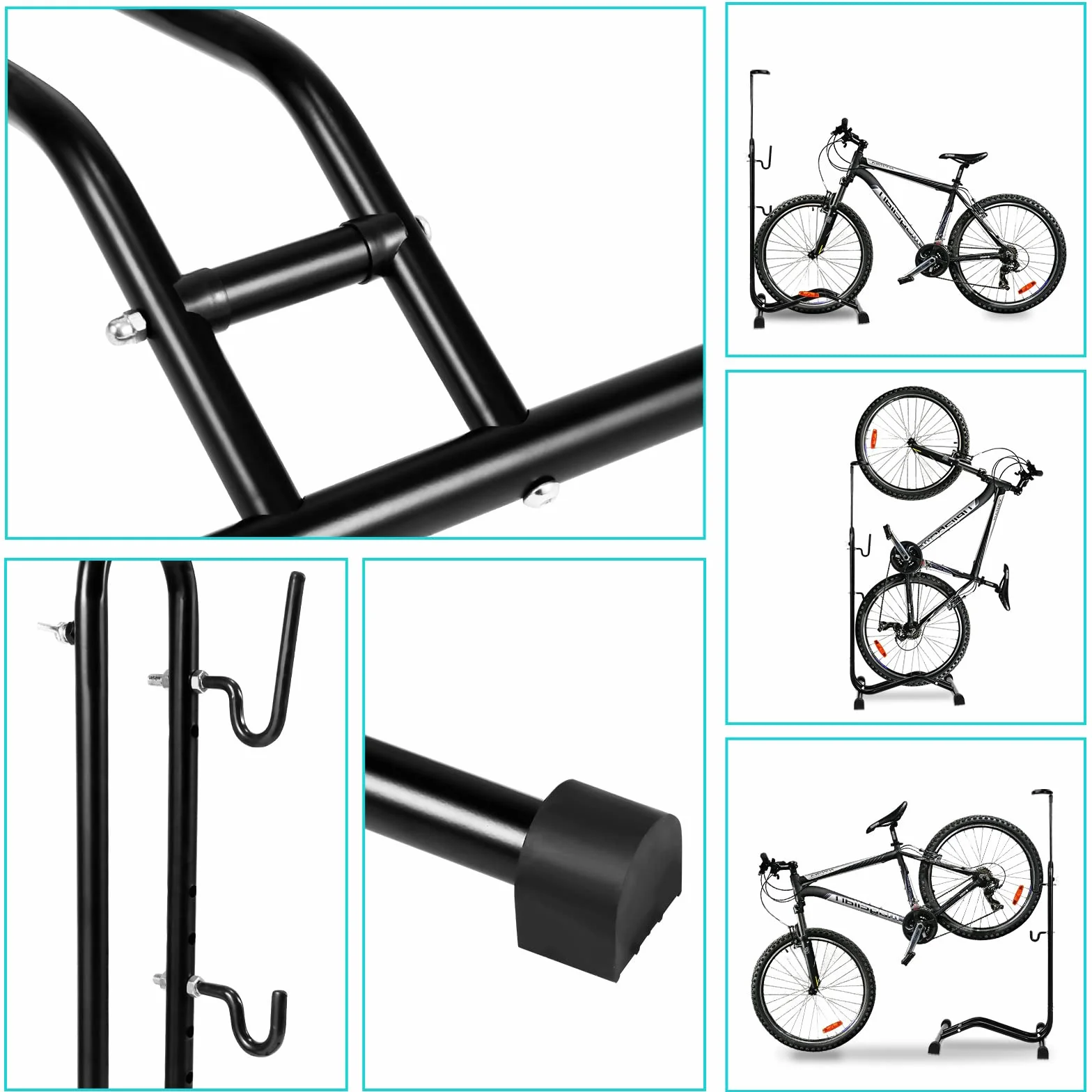 Soporte para bicicleta 3 en 1 20-27.5 pulgadas altura ajustable rueda delantera trasera