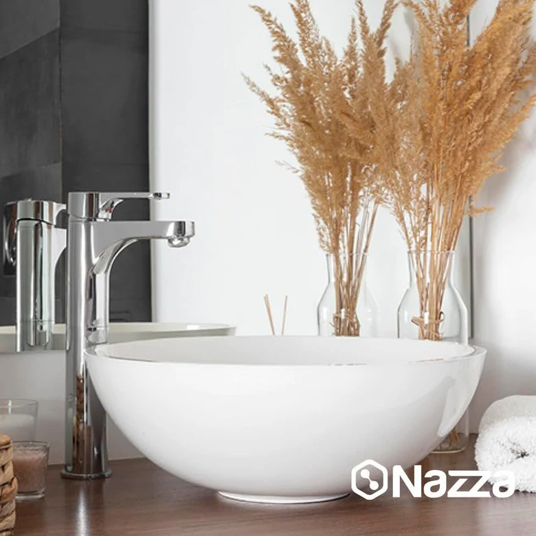 Nazza Esmalte para Bañera de Dos Componentes - Pintura para Bañeras y Sanitarios de color Blanco en 1L - Kit de Reparación de Bañera 800ml+200ml (A+B) - Acabado Brillante