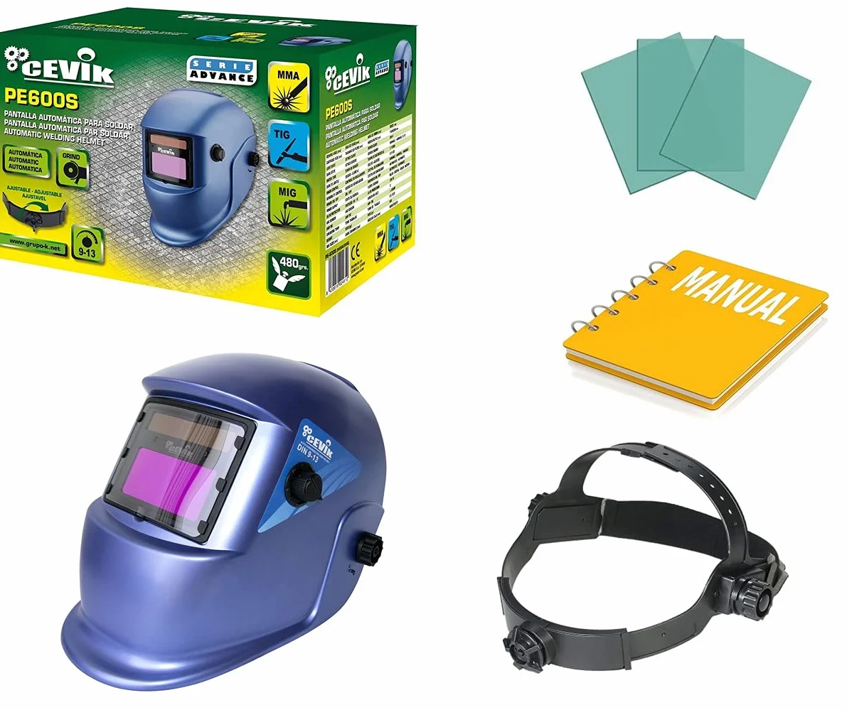 CEVIK PRO CE-PE600S - Pantalla Electrónica Regulable para Soldadura - Protección MMA, MIG, TIG - Filtros Dual - Uso Profesional