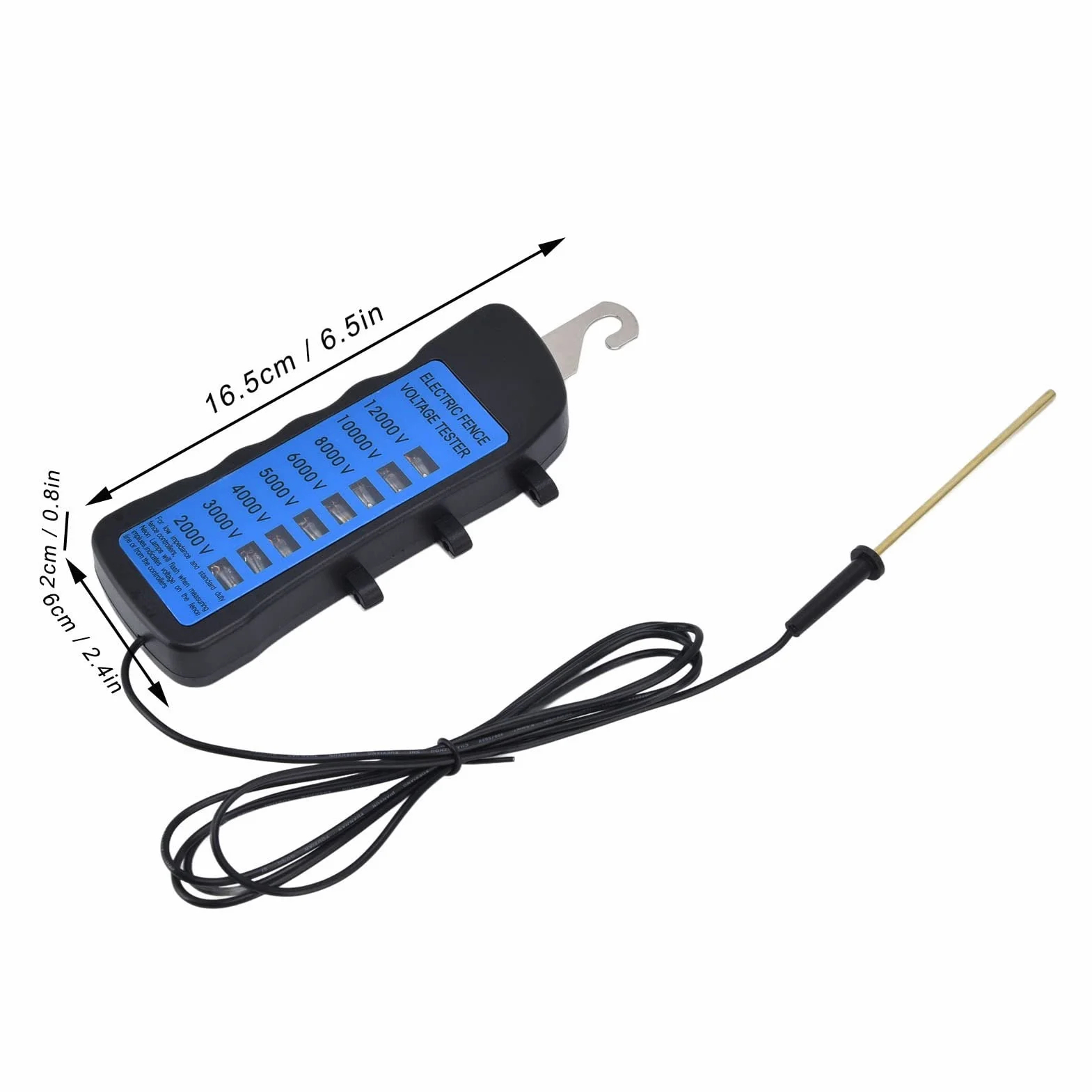 Probadortaje De La Cerca Eléctrica, 12Kv Neón Valla taje, 2000 A 12000 V Luces Indicadoras Prueba Agua Probador para Granja Inicio Jardines Ganadería