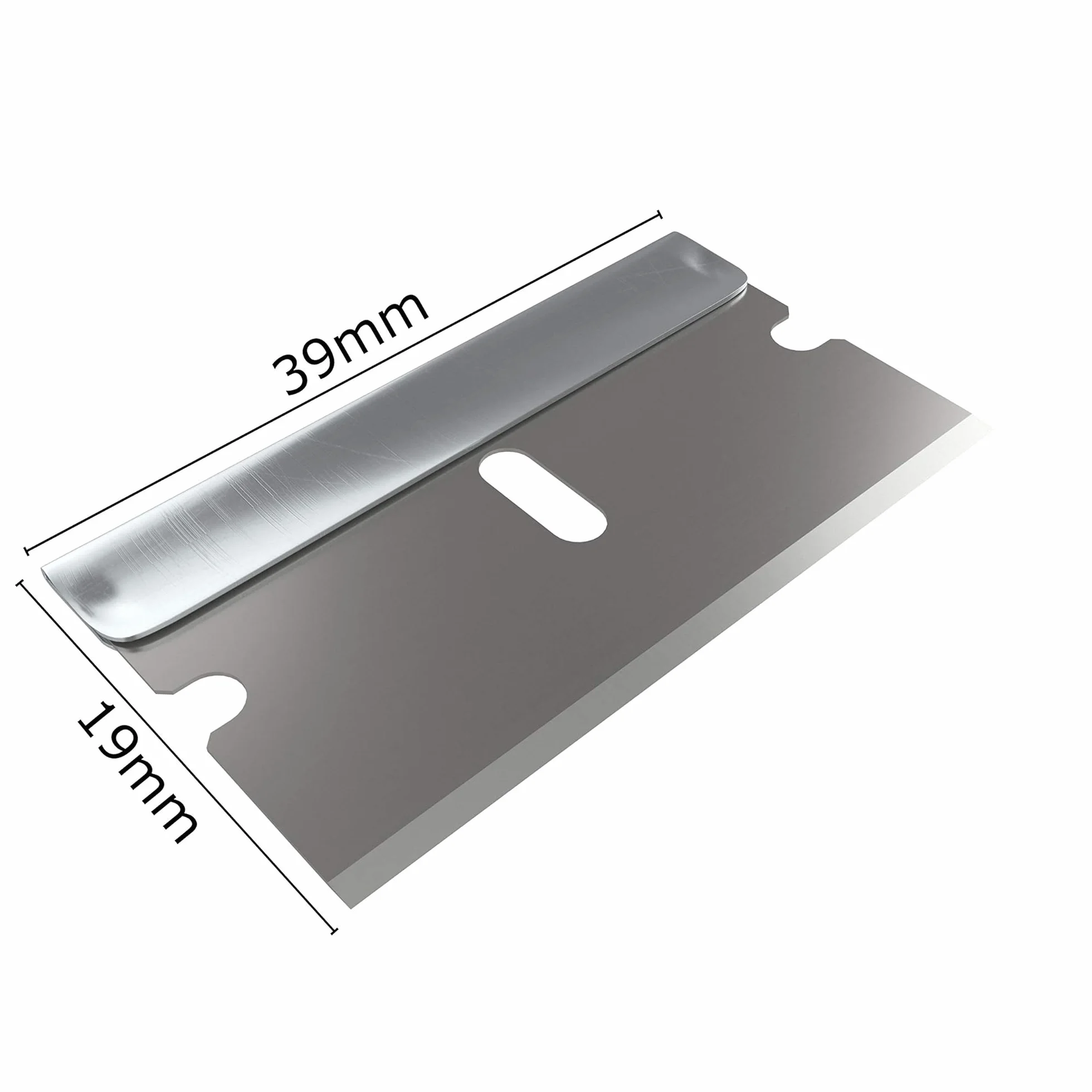 miaX 10 Cuchillas de Repuesto de Acero para Rasqueta Vitrocerámica | 10 cuchillas de acero, caja dispensadora, para rasqueta de vidrio, vitrocerámica, recambios