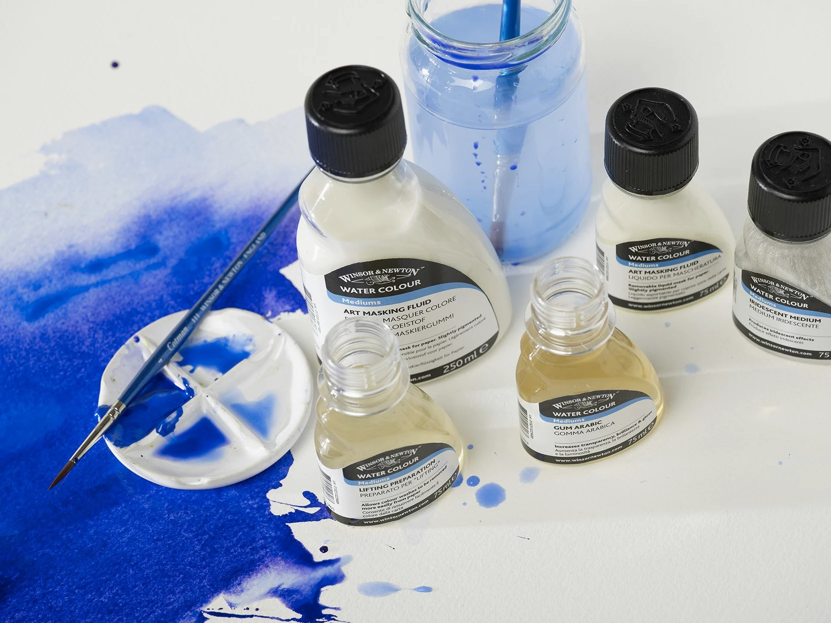 Winsor & Newton Aditivo para acuarela, preparación de elevación V1, 75 ml