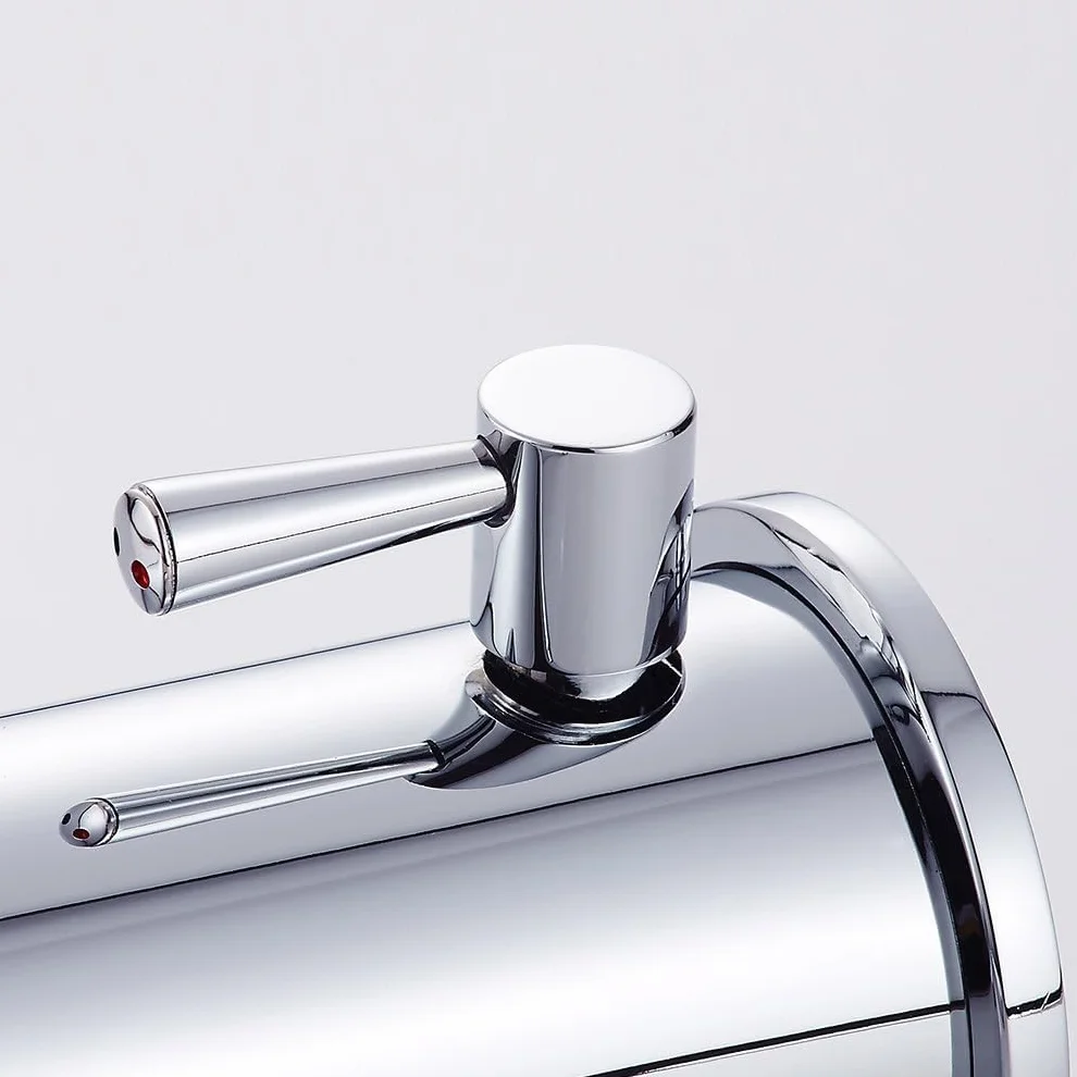 Auralum - Grifo Sensor Automático, Grifo de Lavabo con Sensor Infrarrojo Sin Contacto, Inteligente Grifo Baño, Elegante Cromado Monomando para Agua Caliente y Fría