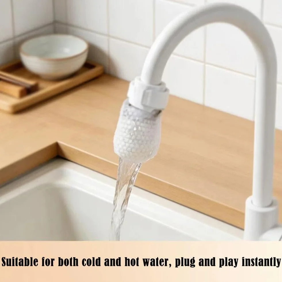 Bolsa Filtrante para Grifo, Filtro de Agua Universal y Reutilizable para Fregadero de Cocina, Filtro Transparente para Grifos, Retiene Óxido, Sedimentos e Impurezas; Incluye Correa (50 piezas)