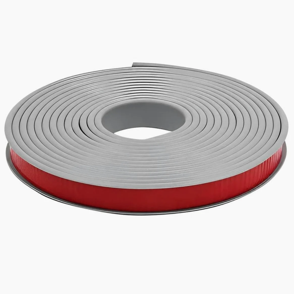 Cinta de cantos autoadhesiva en forma de U de 5 m para protección de bordes y esquinas de muebles, mesas y armarios (gris, 14,0 mm).