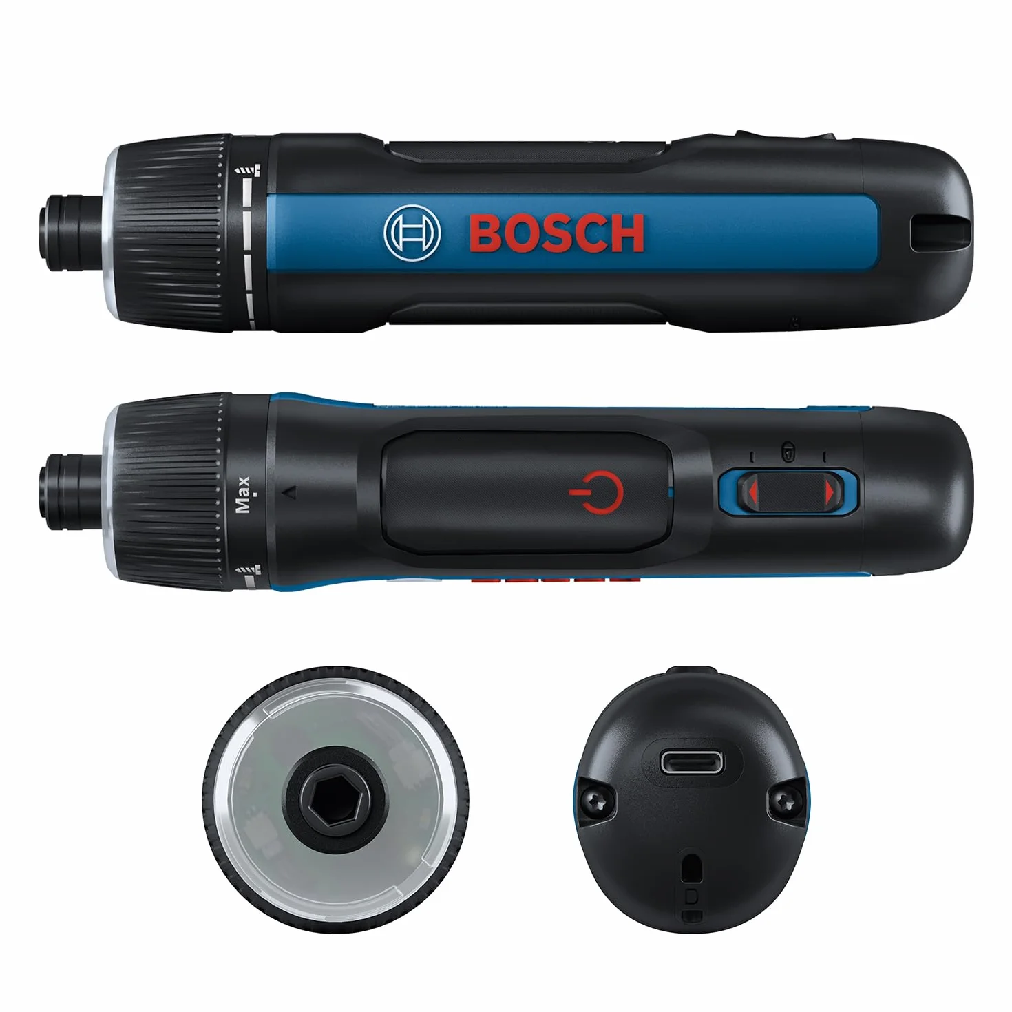 Bosch Professional Atornillador a batería Bosch GO 3 (incl. set de 8 puntas, portapuntas, cable USB-C, minimaletín)