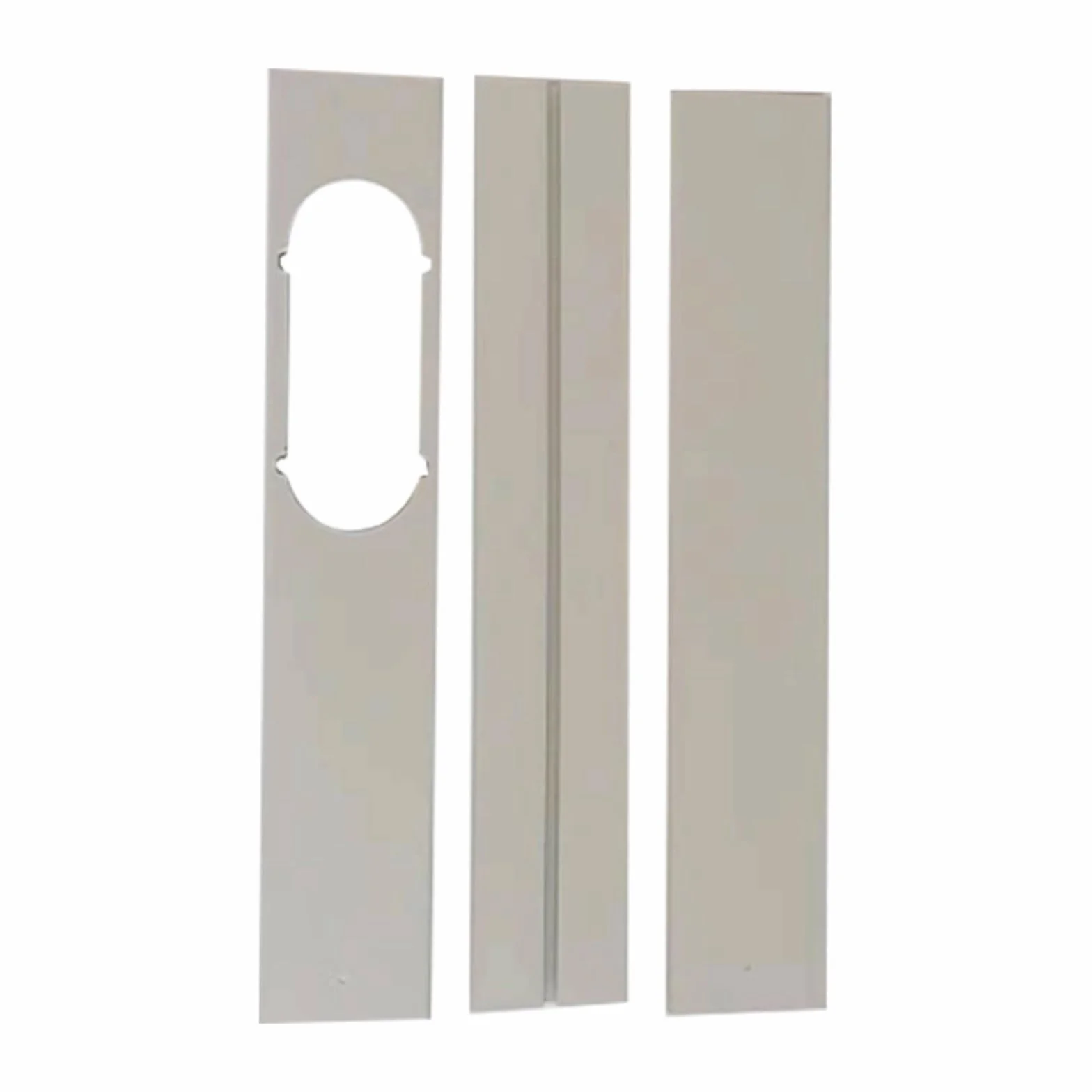 Kit de ventilación de aire acondicionado de puerta corredera, sello de ventana de aire acondicionado portátil, longitud ajustable fácil de instalar y desmontar placa de sellado de ventana, sello