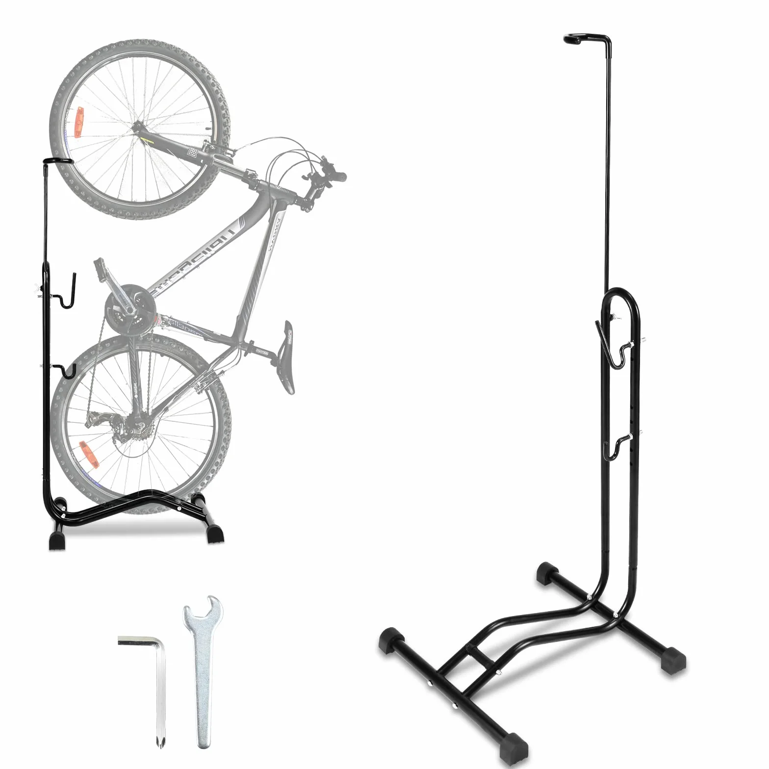 Soporte para bicicletas en el suelo, de 20 a 29 pulgadas, soporte para bicicletas, soporte de suelo para rueda delantera o trasera, soporte de tienda para bicicletas, soporte para bicicletas
