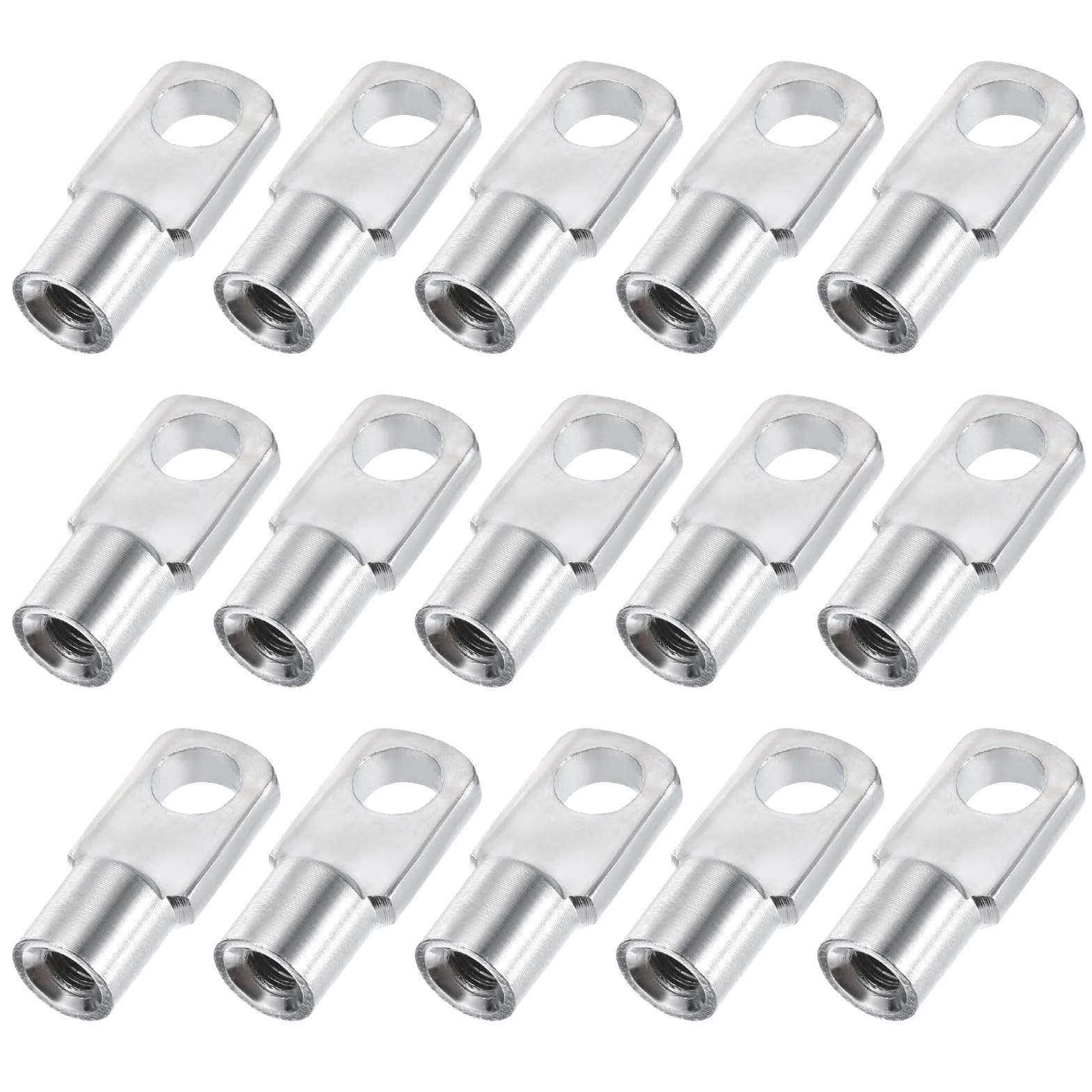 QUARKZMAN Conector de Articulación de Resorte de Gas M6X11mm, Hembra, de Acero Plateado, 15 Unidades