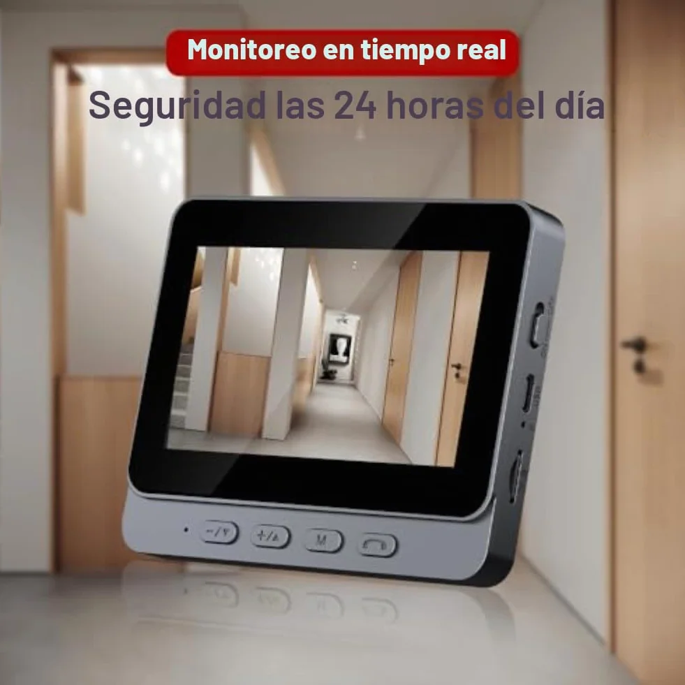 Timbre inalámbrico de video sin necesidad de WiFi, audio de 2 vías, cámara habilitada con pantalla, videoportero 1080P, diseño impermeable para uso en exteriores, suscripción
