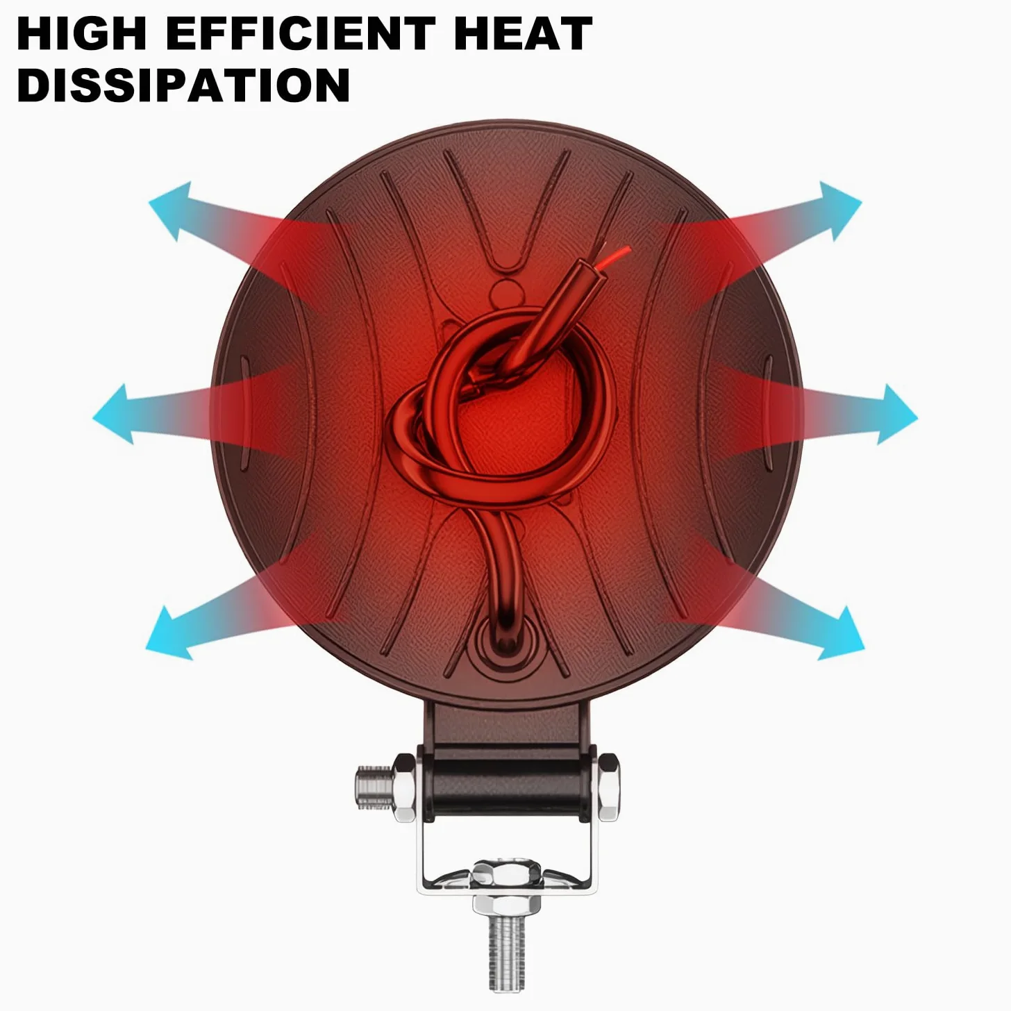 GLL Foco LED de Trabajo 12W 12V 24V, 3.3 Pulgadas Ultra Fino Haz de Inundación, 1200LM Focos Gran Angular Impermeable IP67 para Tractor, Todoterreno, Camión (Pack de 4)