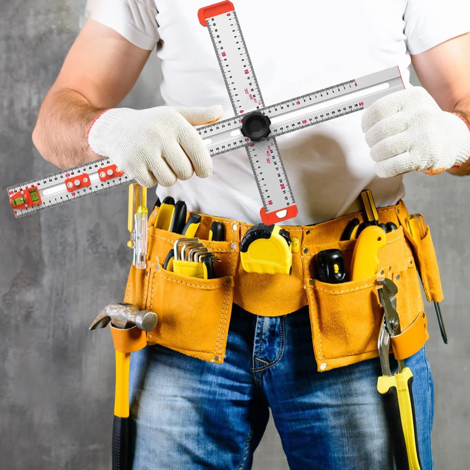 Regla en T para trabajos manuales - T deslizante de ángulo ajustable | Herramientas de medición, Regla de carpintería, Medidor de dibujo y marcado | Para ingenieros de arquitecto