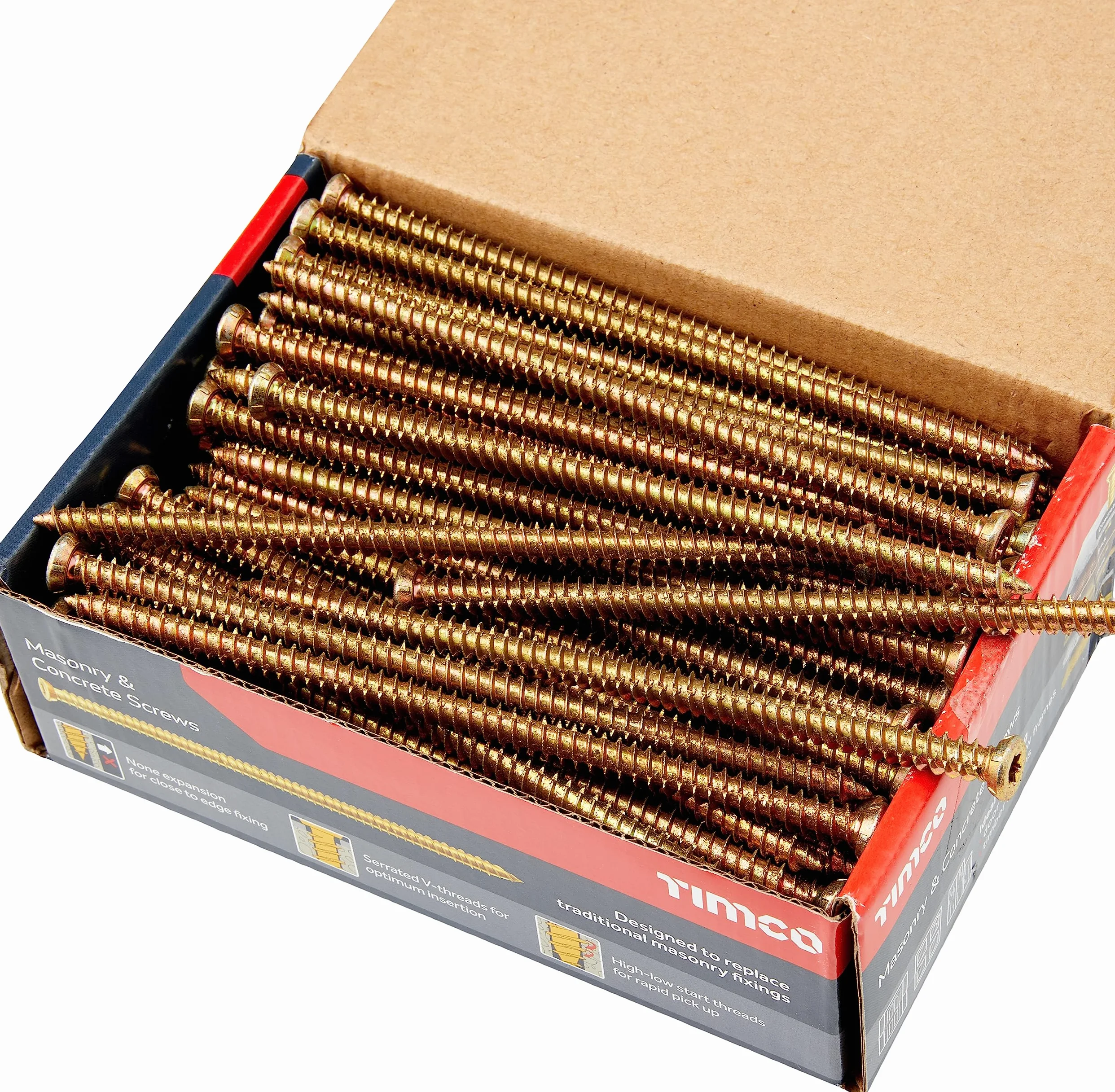 TIMco 00150TCON - Multi-Fix Zyp Tornillo Para Hormigón - Amarillo