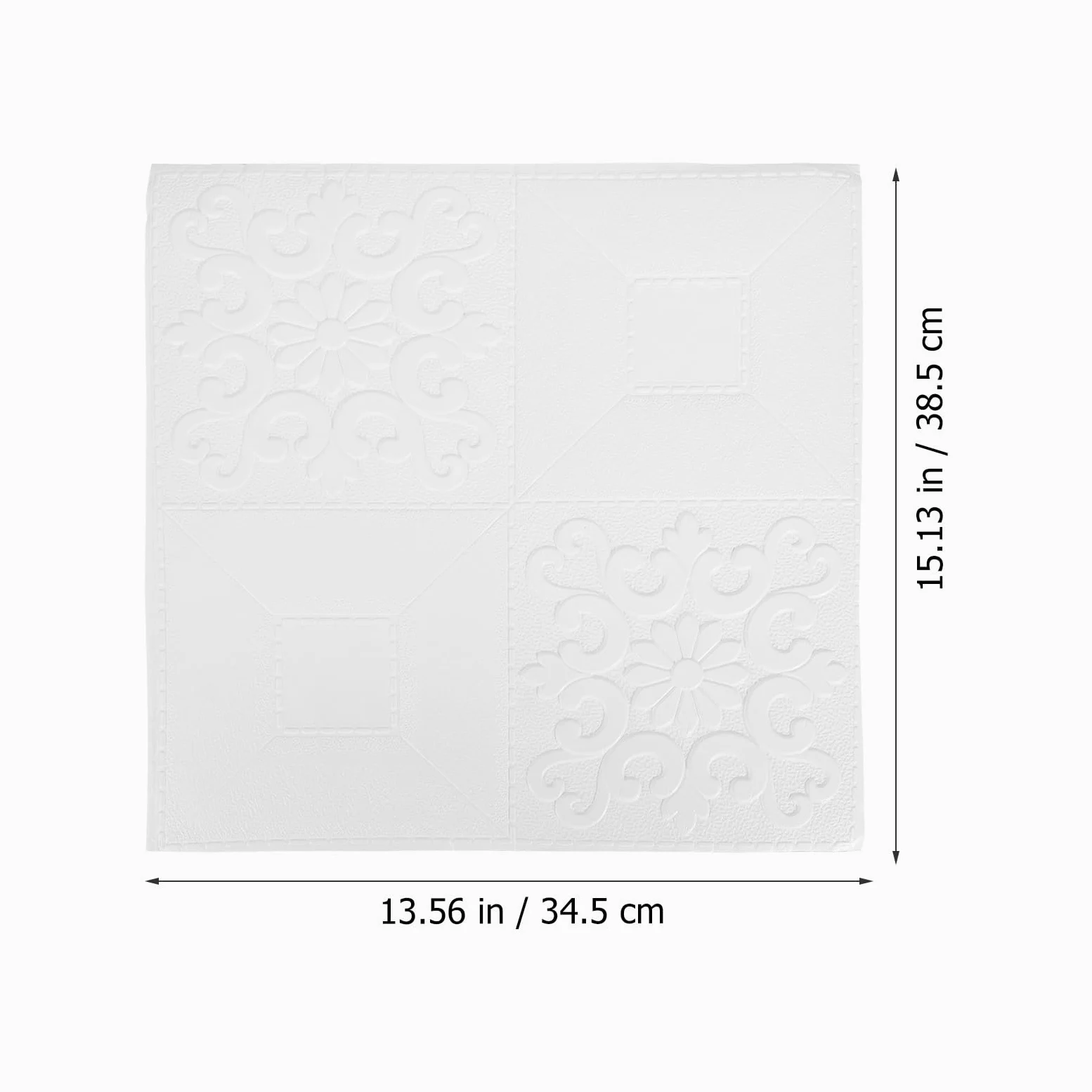 Paneles de Pared 3d Autoadhesivos 35x35 Cm, 10 Unidades, Papel Tapiz Espuma Xpe Blanco, Calcomanías Adhesivas Decorativas para Paredes Lisas en Dormitorio y Sala