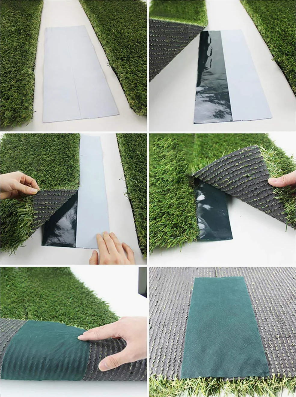 Cinta de unión para césped artificial, autoadhesiva para la conexión de 2 piezas, alfombra de césped, 15 cm x 10 m