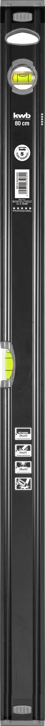 KWB 49065080 - Nivel de burbuja (aluminio, 80 cm)