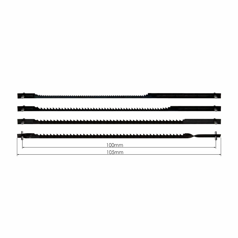 XLJP 48 Pack 105 mm 4 Pulgadas Hoja de Sierra de Calar Pin Extremo para Dremel Moto-Saw MS20 MS20-01 MS51-01 MS52-01 MS53-01 15/18/24 TPI