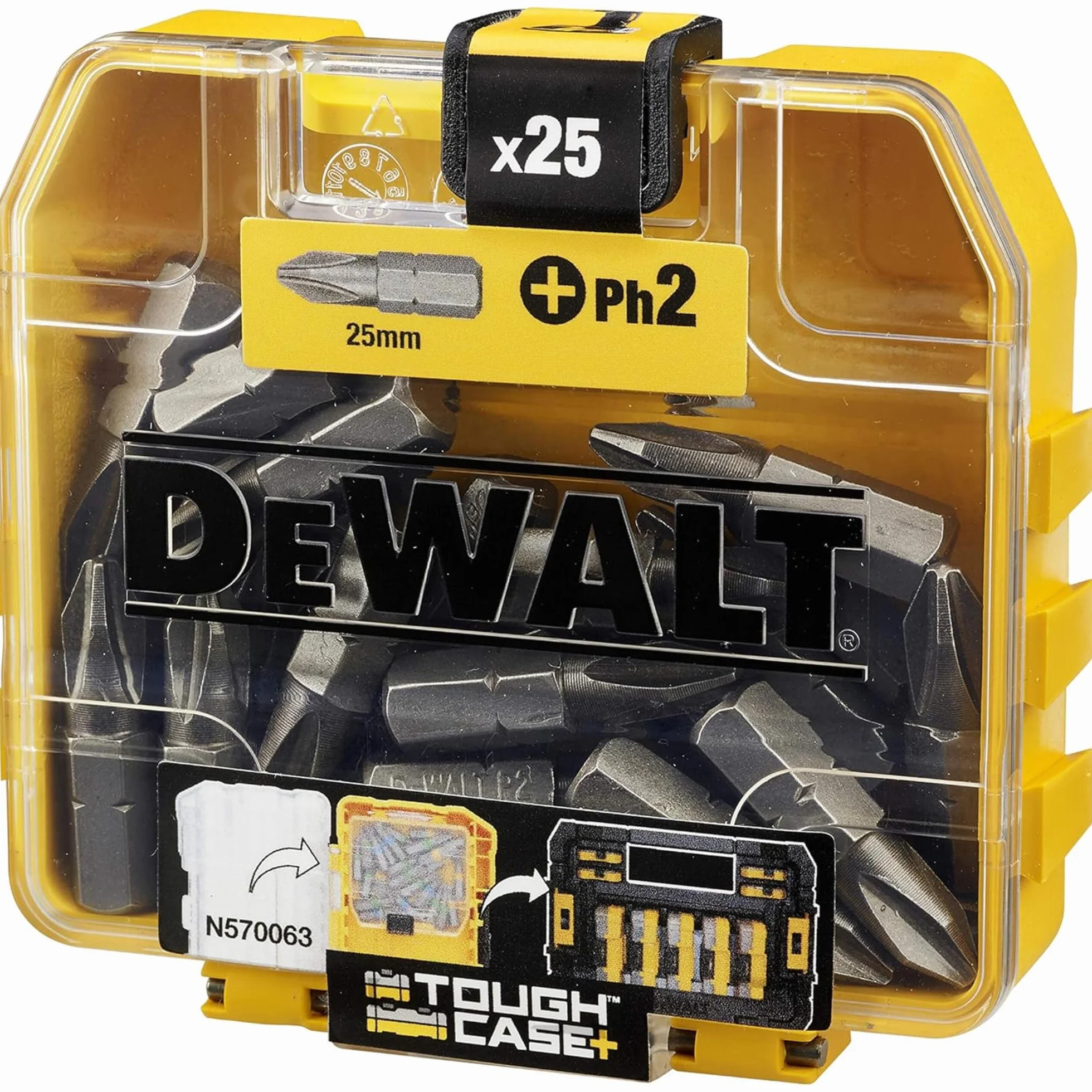 DeWalt DT71522-QZ - Pack de 25 puntas Phillips de 25 mm