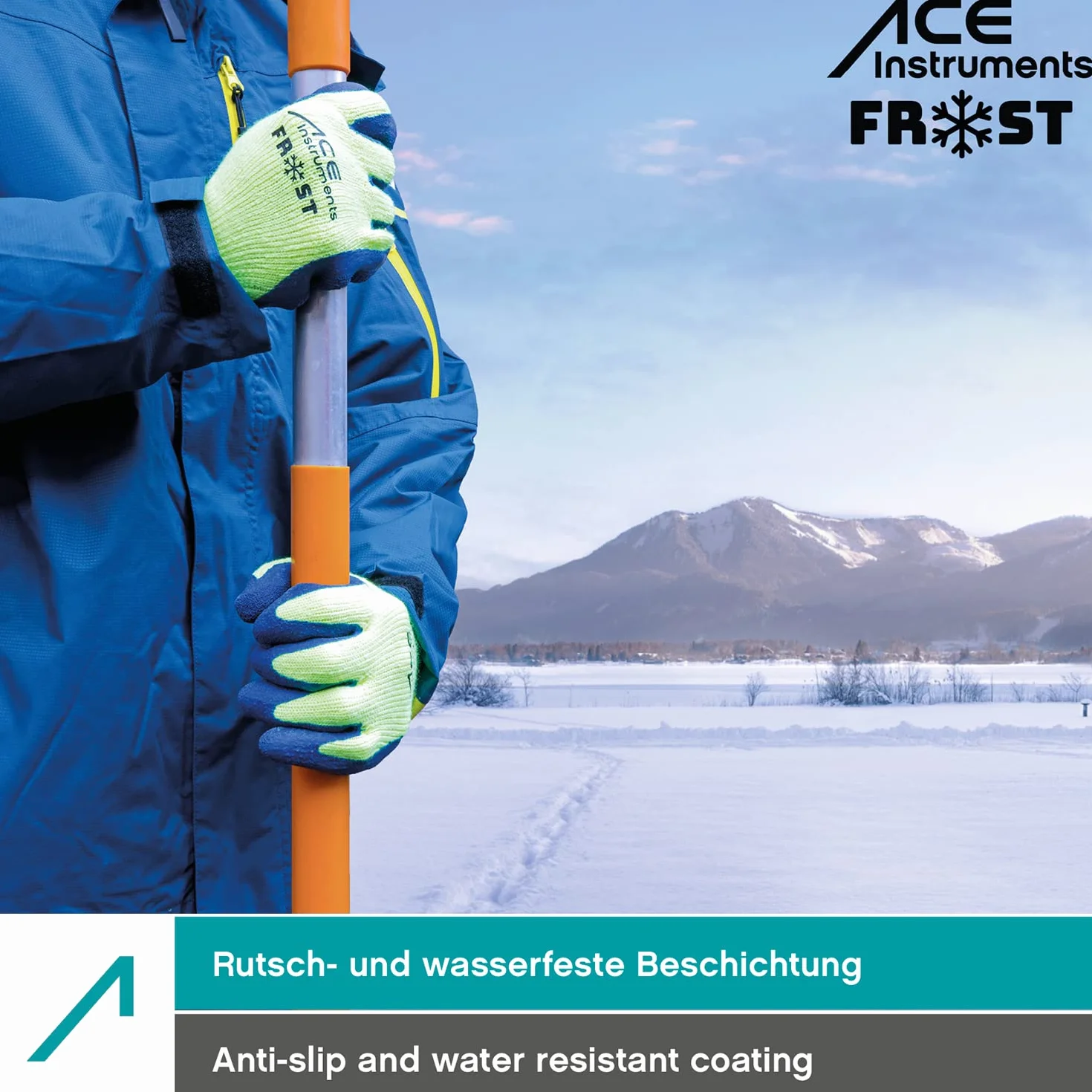 ACE Guantes trabajo invierno Frost EN388/511 L protección térmica antideslizante agarre