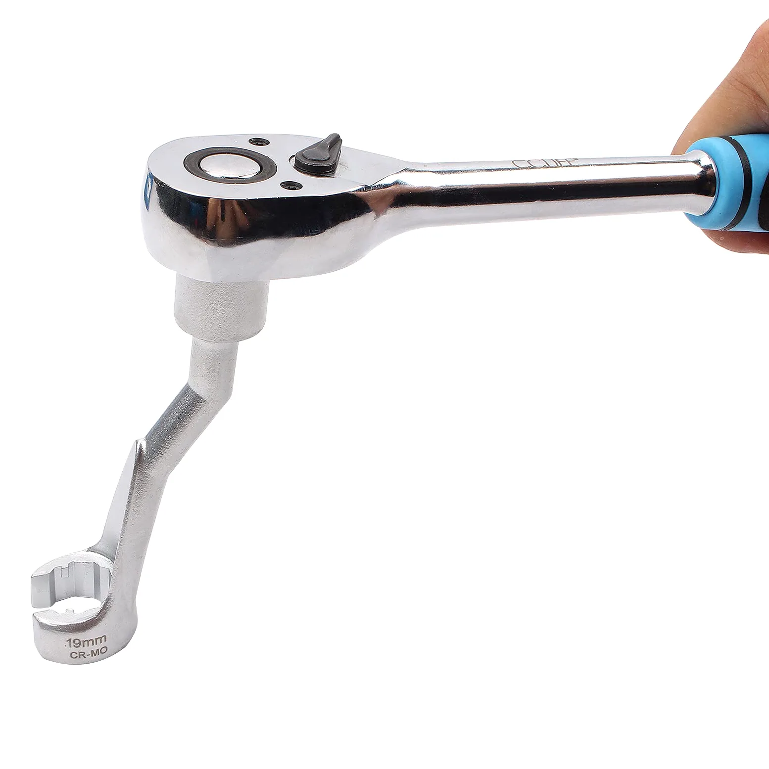 CCLIFE 3 piezas Juego de Llave Especial para Tubos de Inyección 1/2" Llaves Inyectores 14/17/19mm, llave de tubo con anillo de apertura de 6 lados, CR-MO